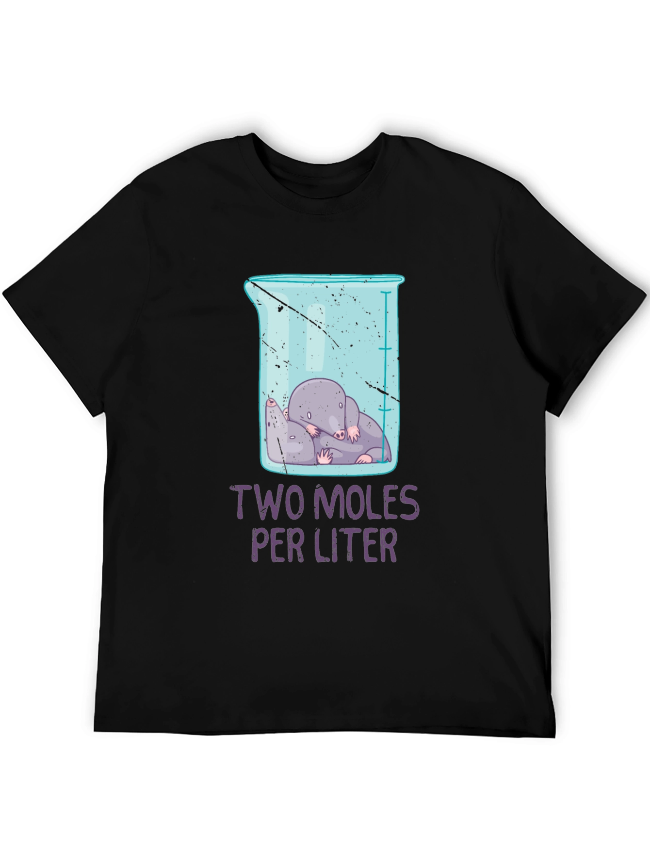 Two Moles Per Liter Science Humor T-Shirt