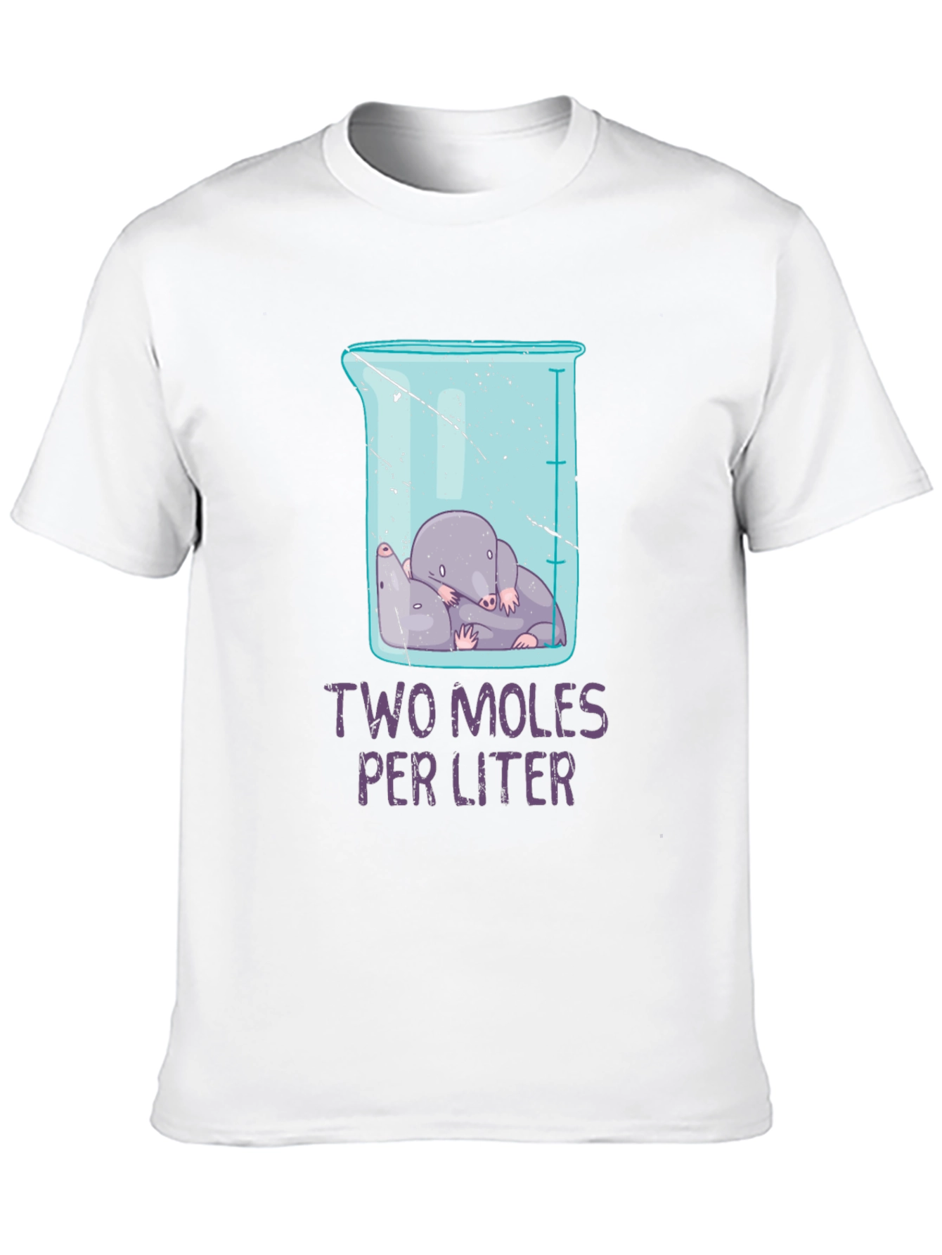 Two Moles Per Liter Science Humor T-Shirt