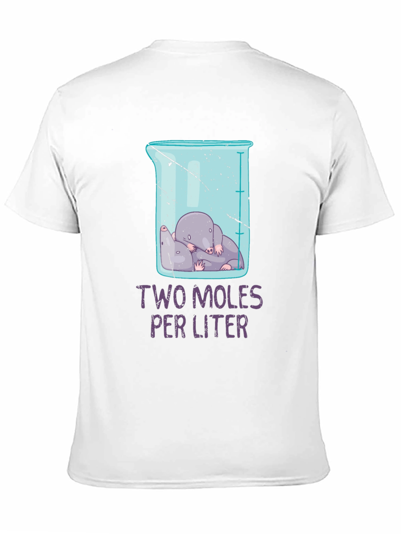 Two Moles Per Liter Science Humor T-Shirt