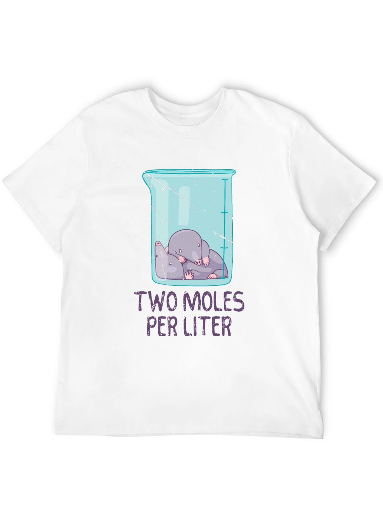 Two Moles Per Liter Science Humor T-Shirt