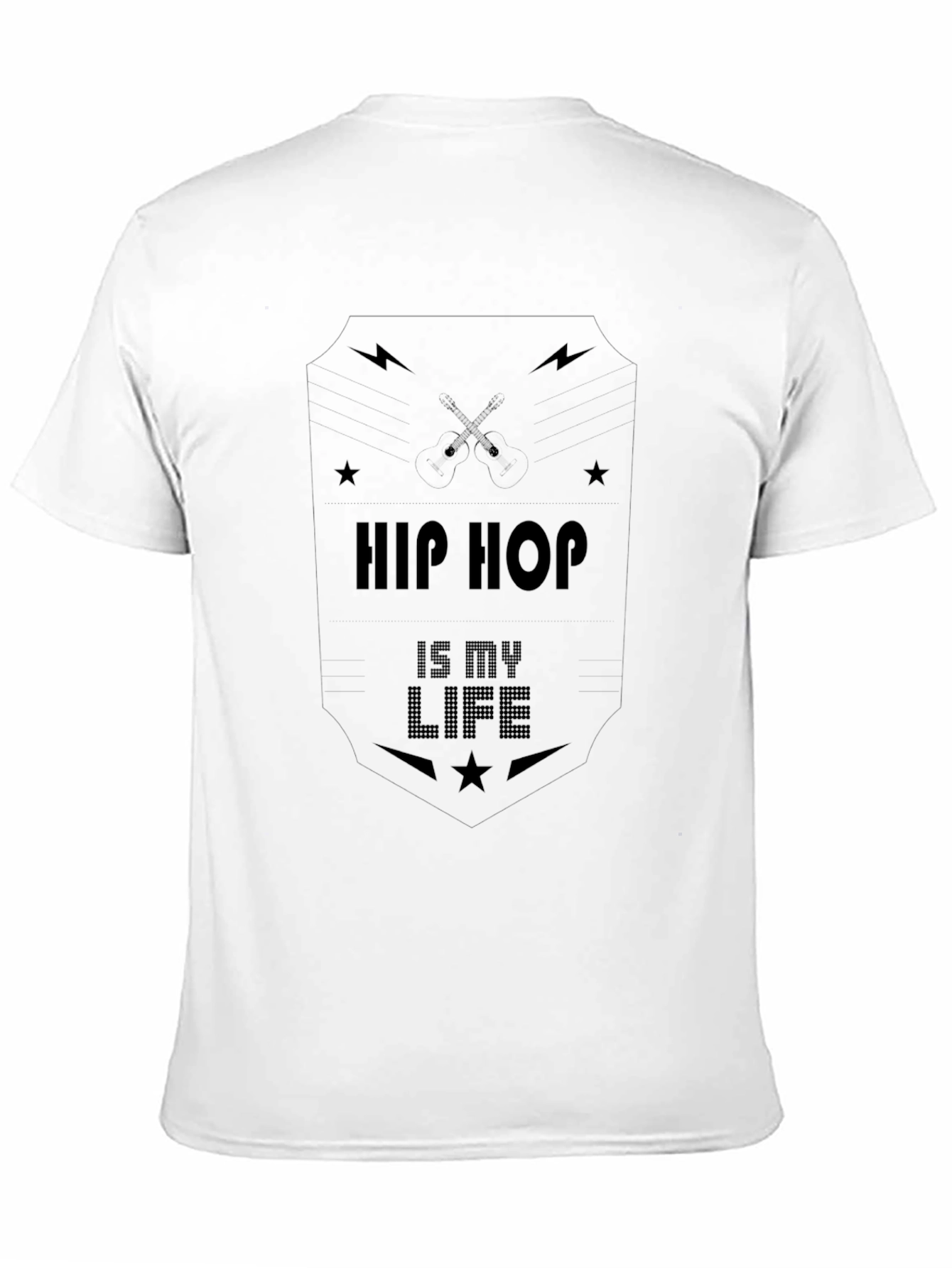 Hip Hop Is My Life Black T-Shirt