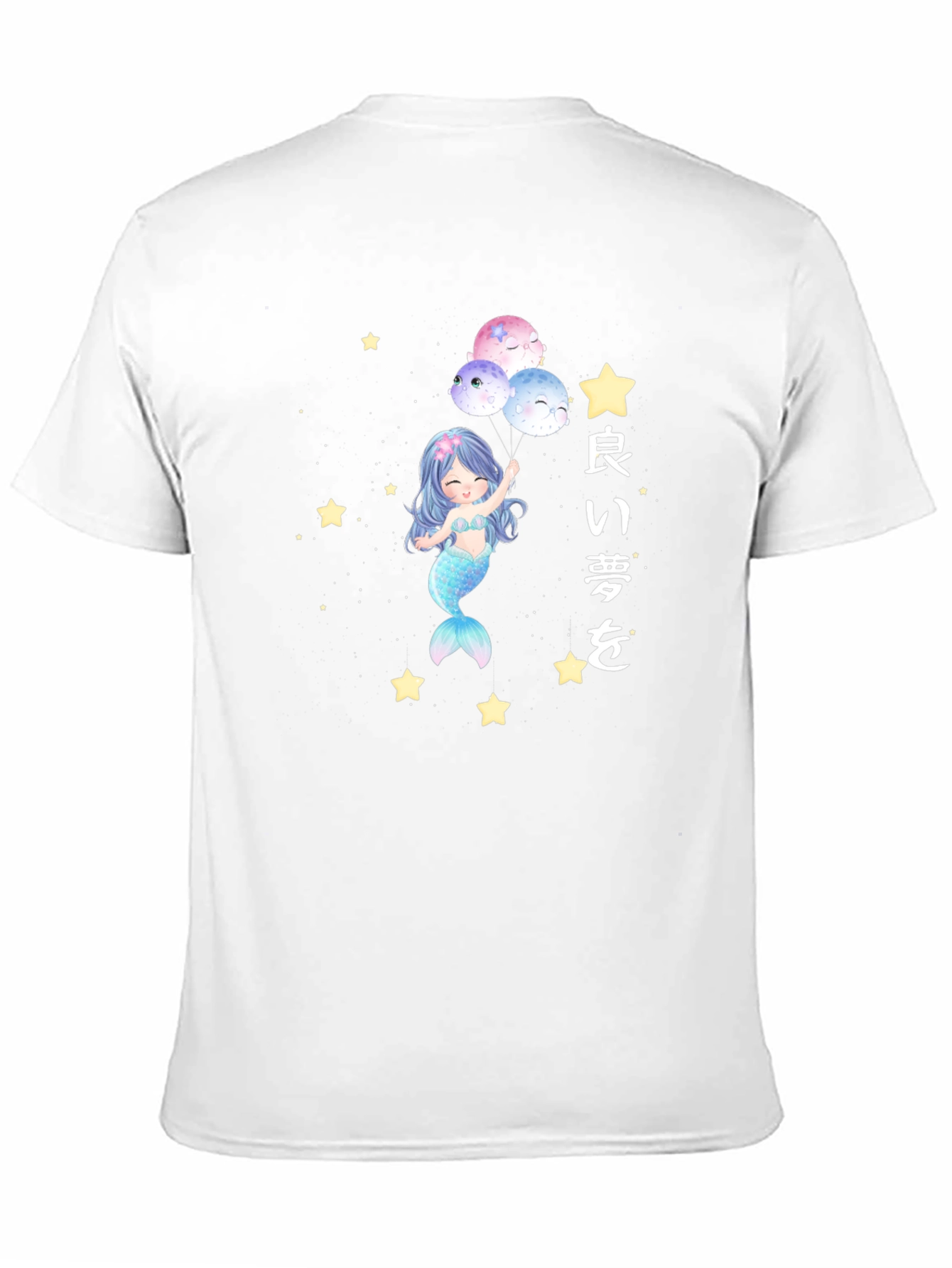 Mermaid Dreams Graphic Tee - Soft Cotton Black T-Shirt