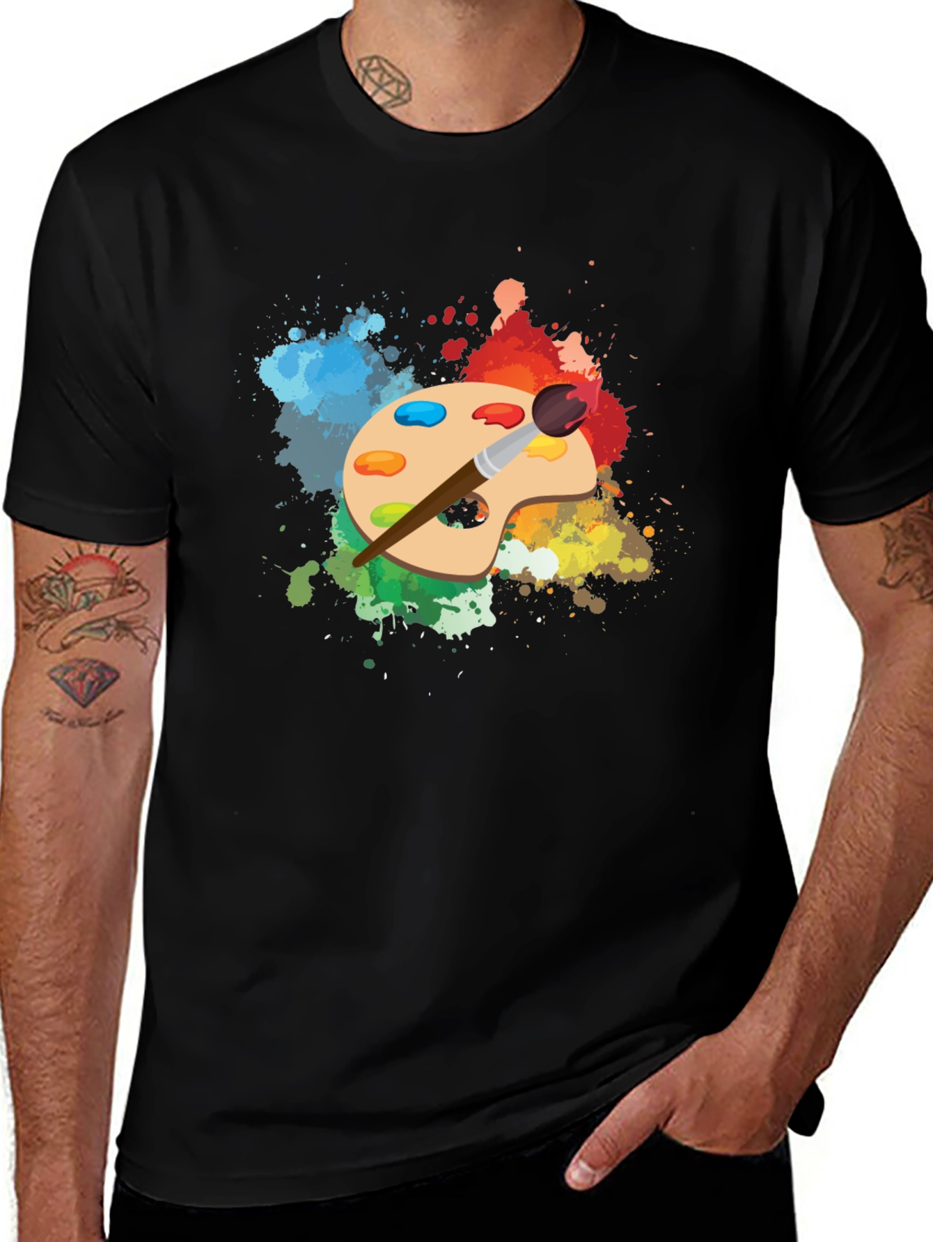 Painters Palette T-Shirt - Artistic Design