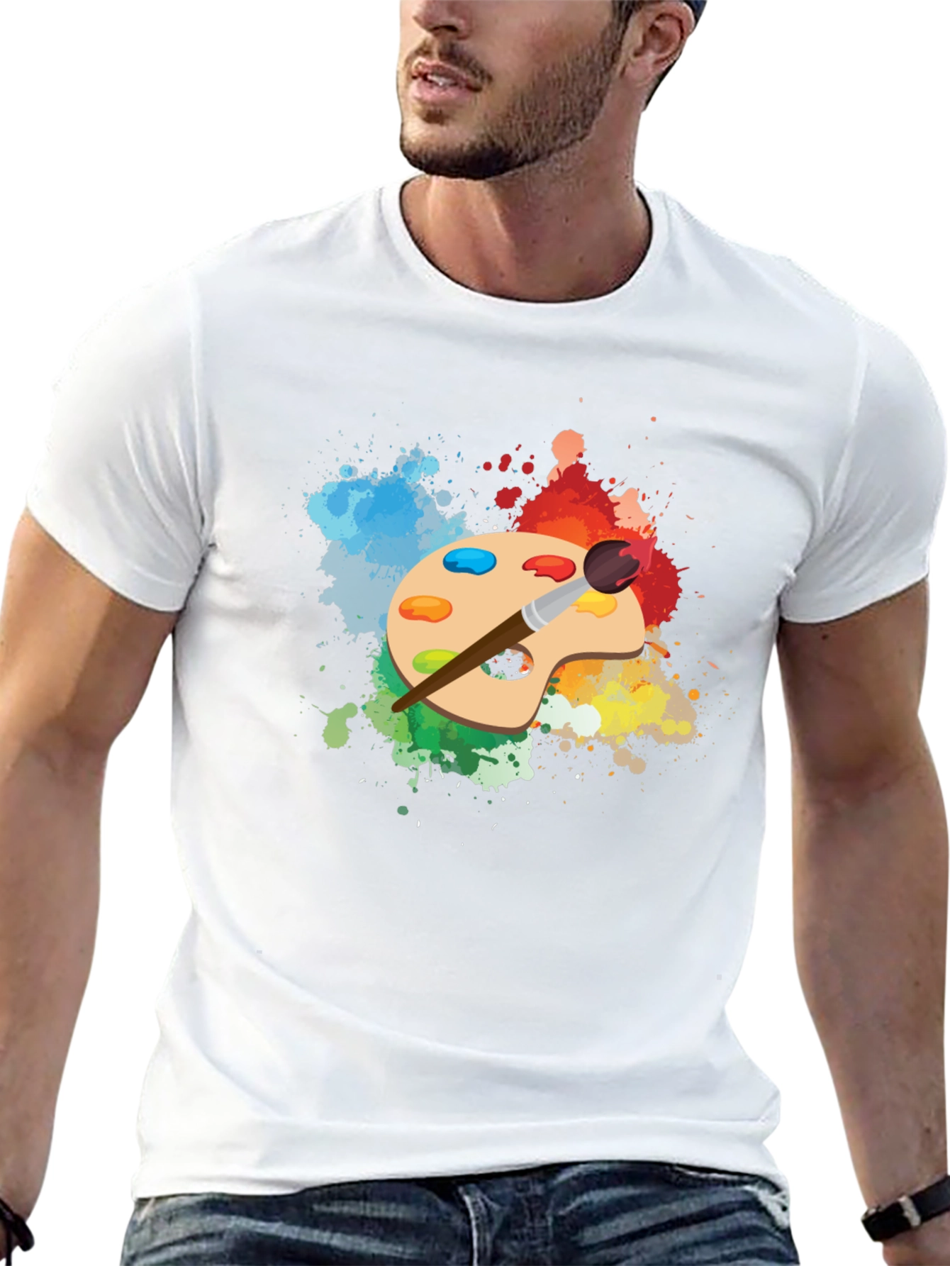 Painters Palette T-Shirt - Artistic Design