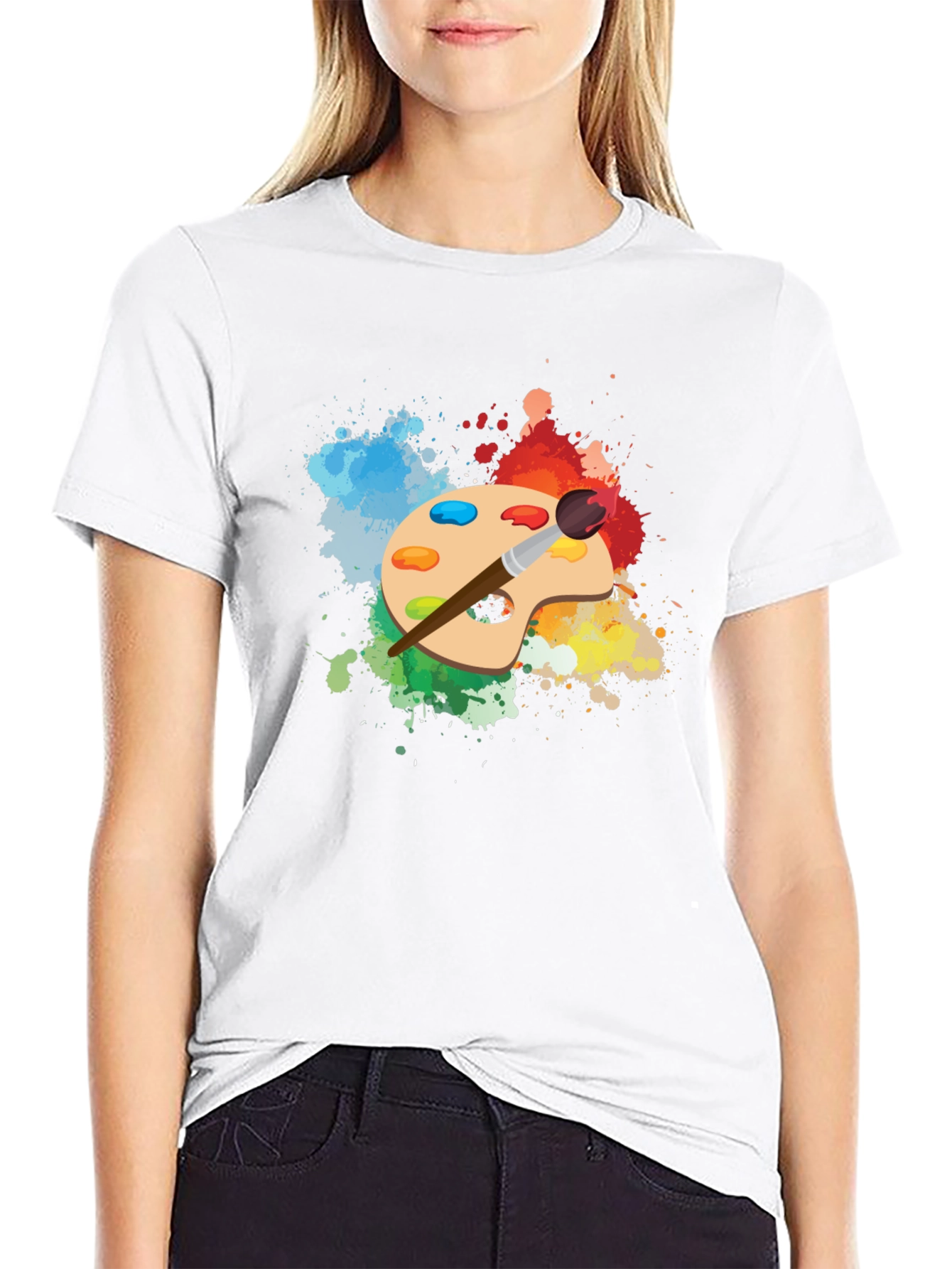 Painters Palette T-Shirt - Artistic Design