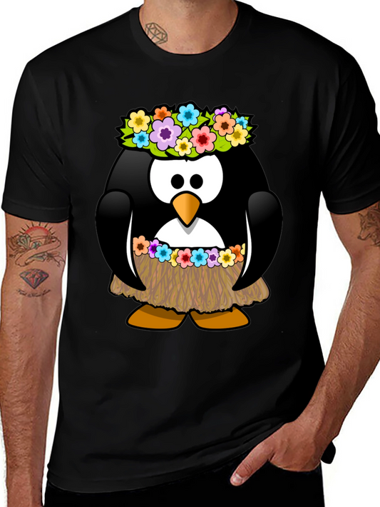 Hawaiian Penguin Graphic T-Shirt