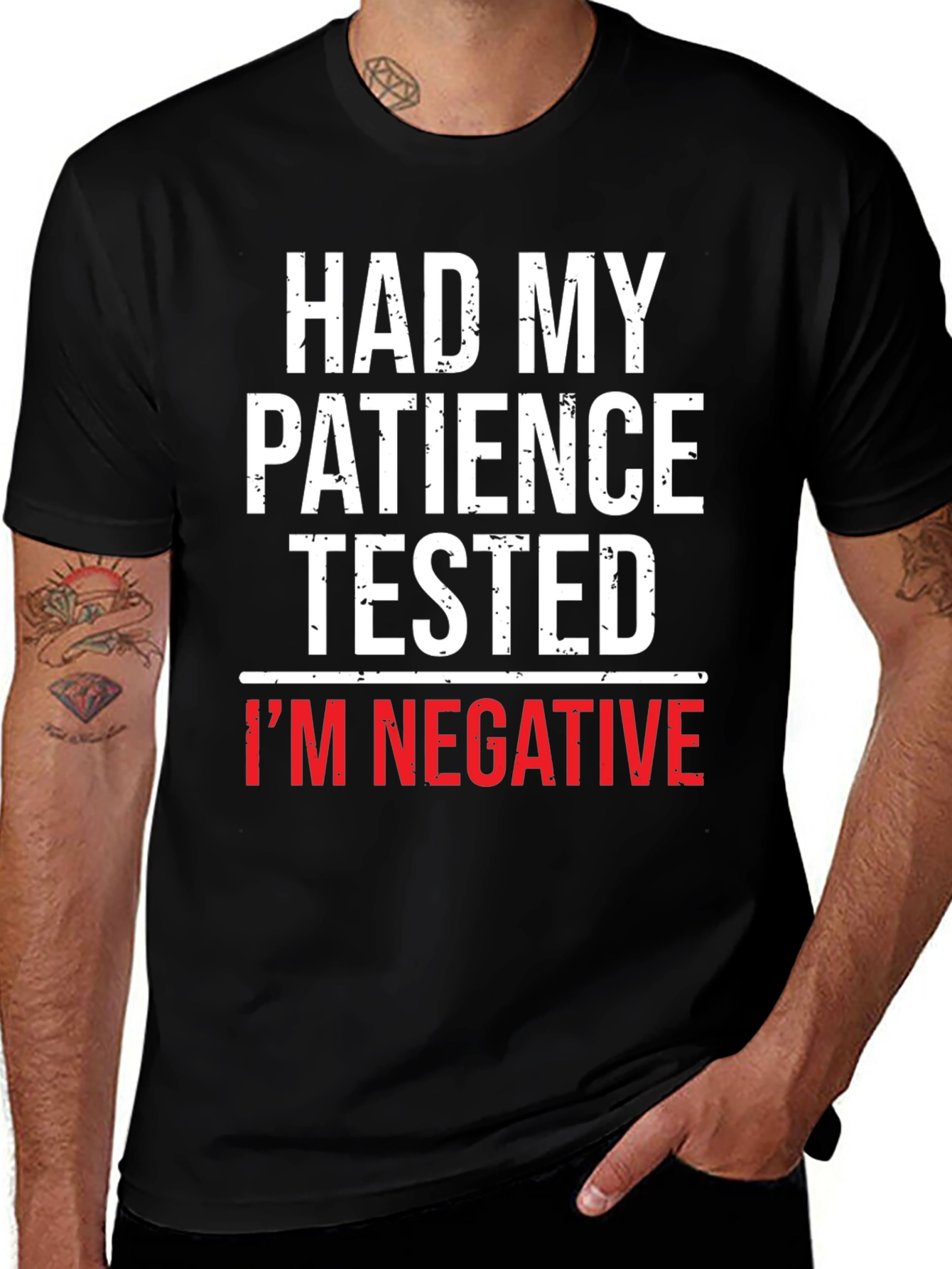 Humorous Had My Patience Tested Graphic Tee