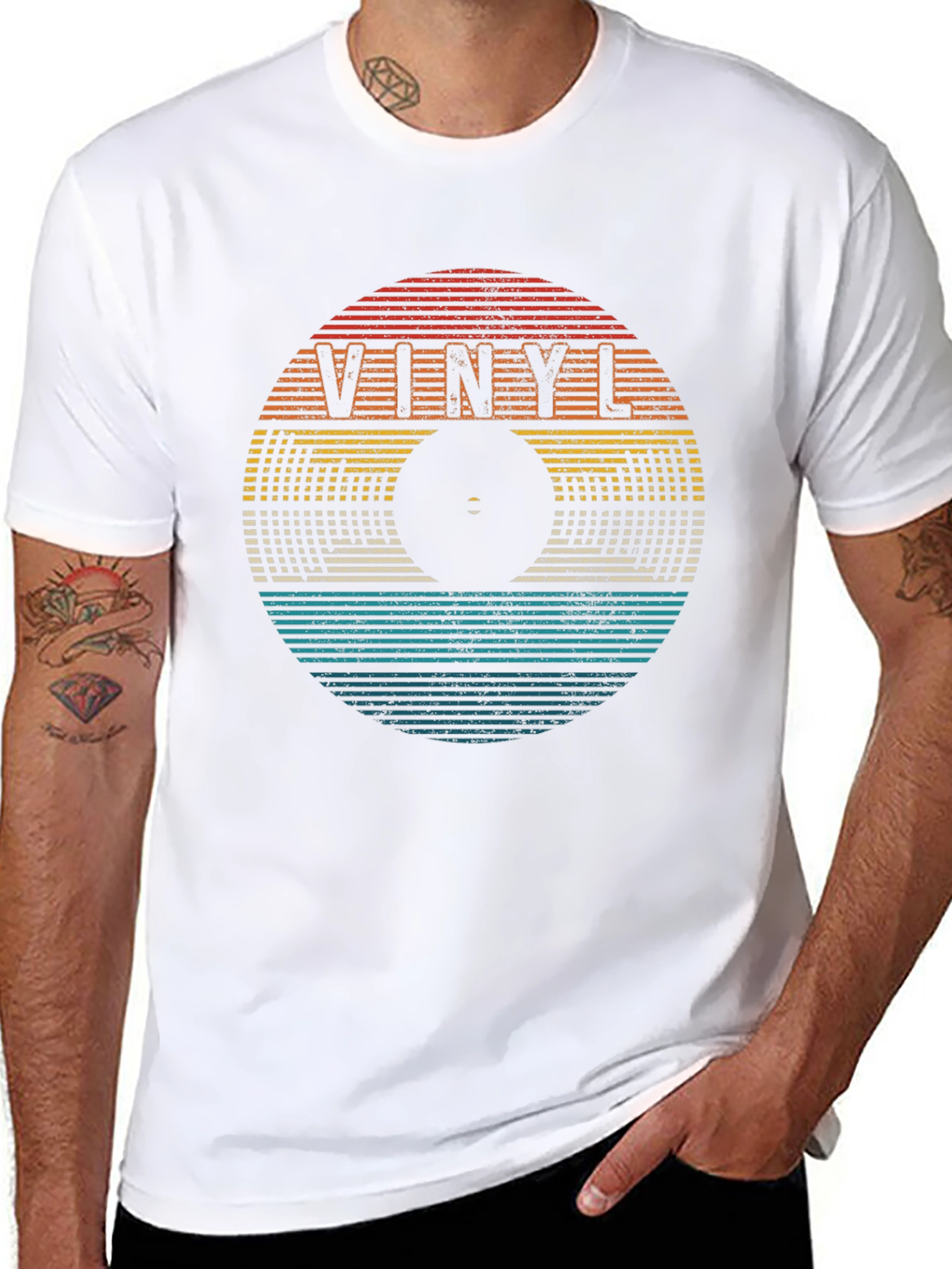 Vinyl Record Retro Style T-Shirt
