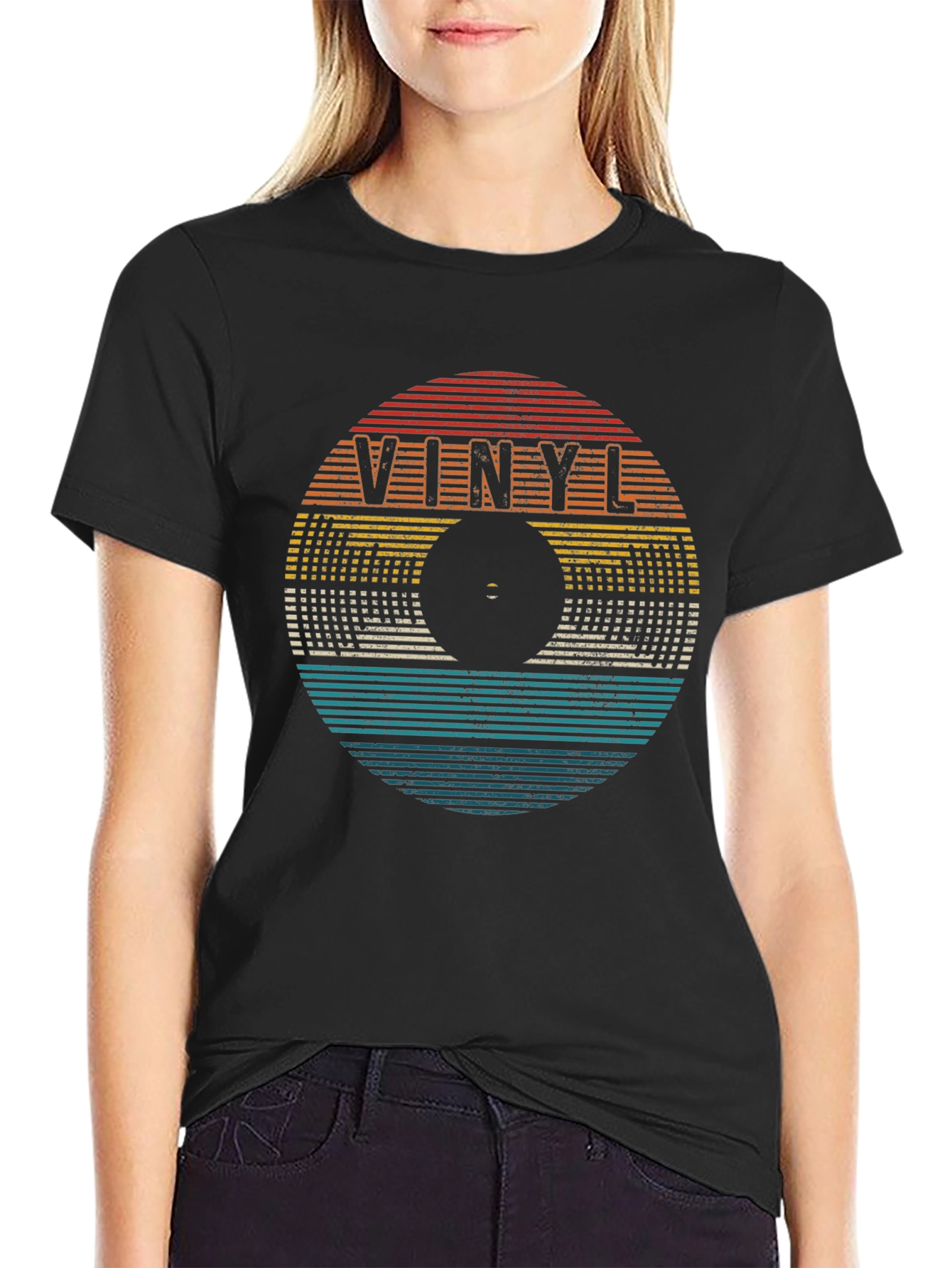 Vinyl Record Retro Style T-Shirt