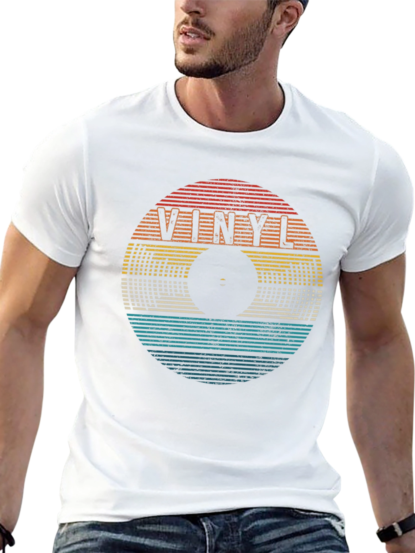 Vinyl Record Retro Style T-Shirt