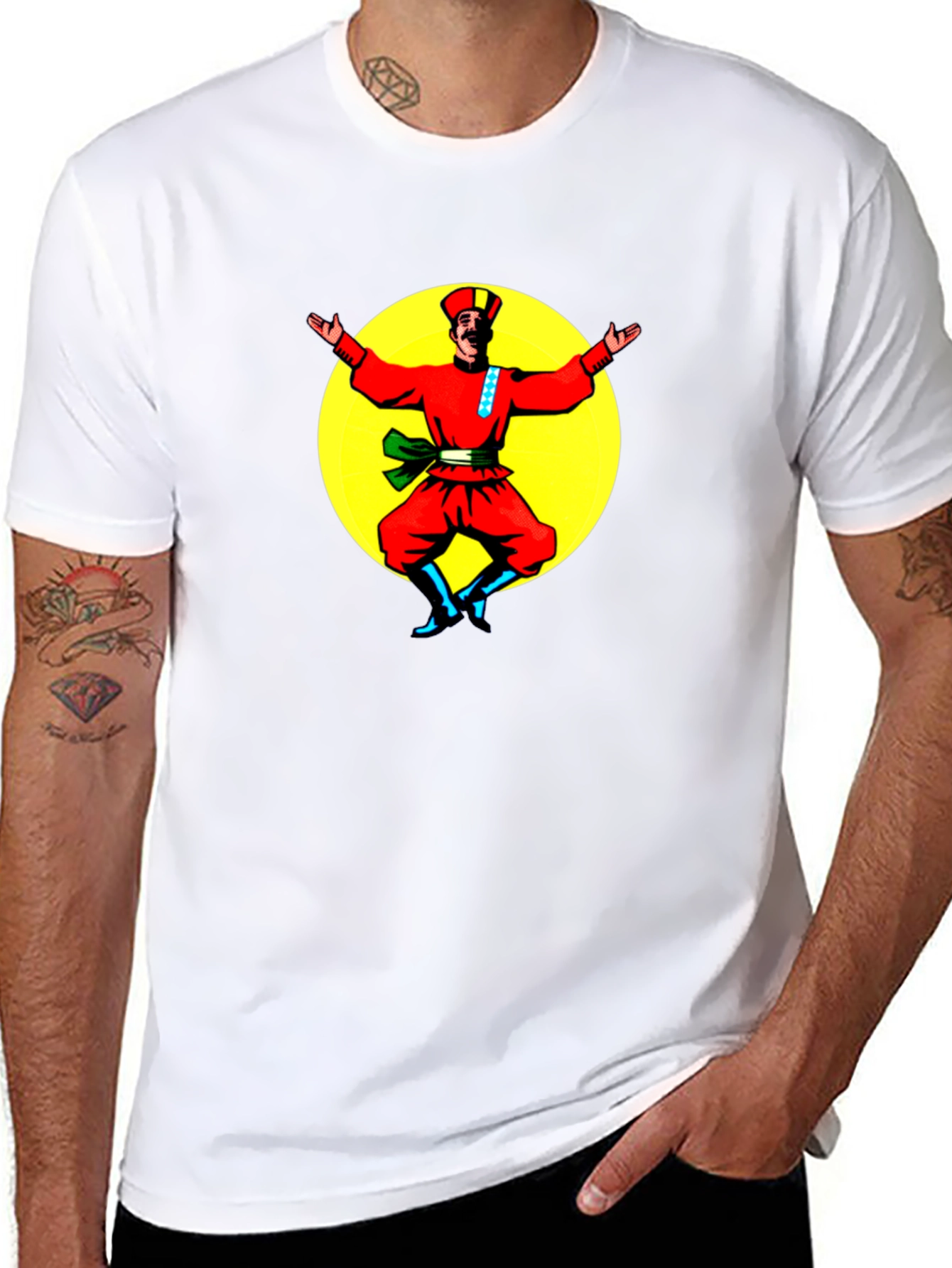 Dancing Cossack Black T-Shirt