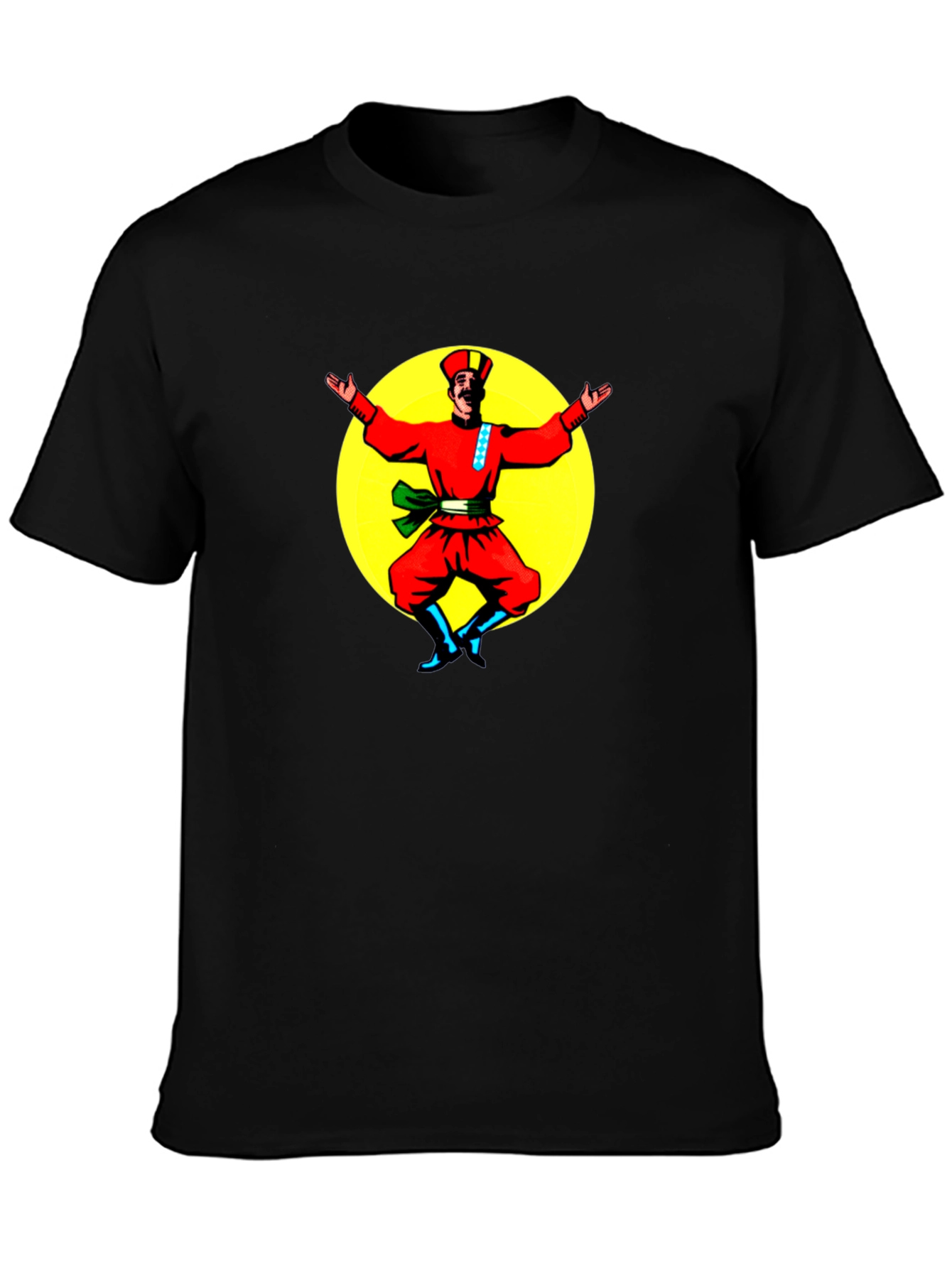 Dancing Cossack Black T-Shirt