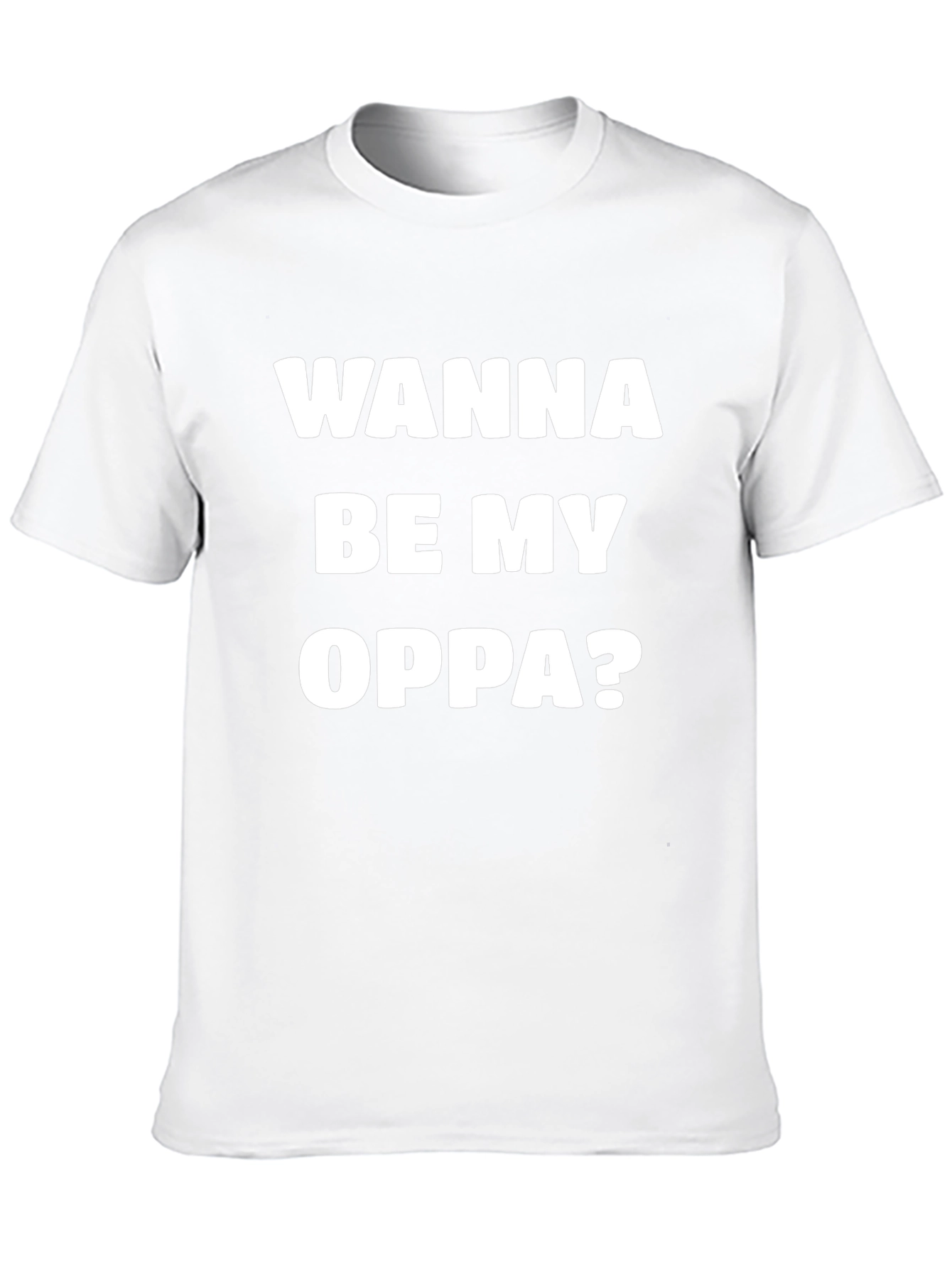 Wanna Be My Oppa? Graphic Tee - Black