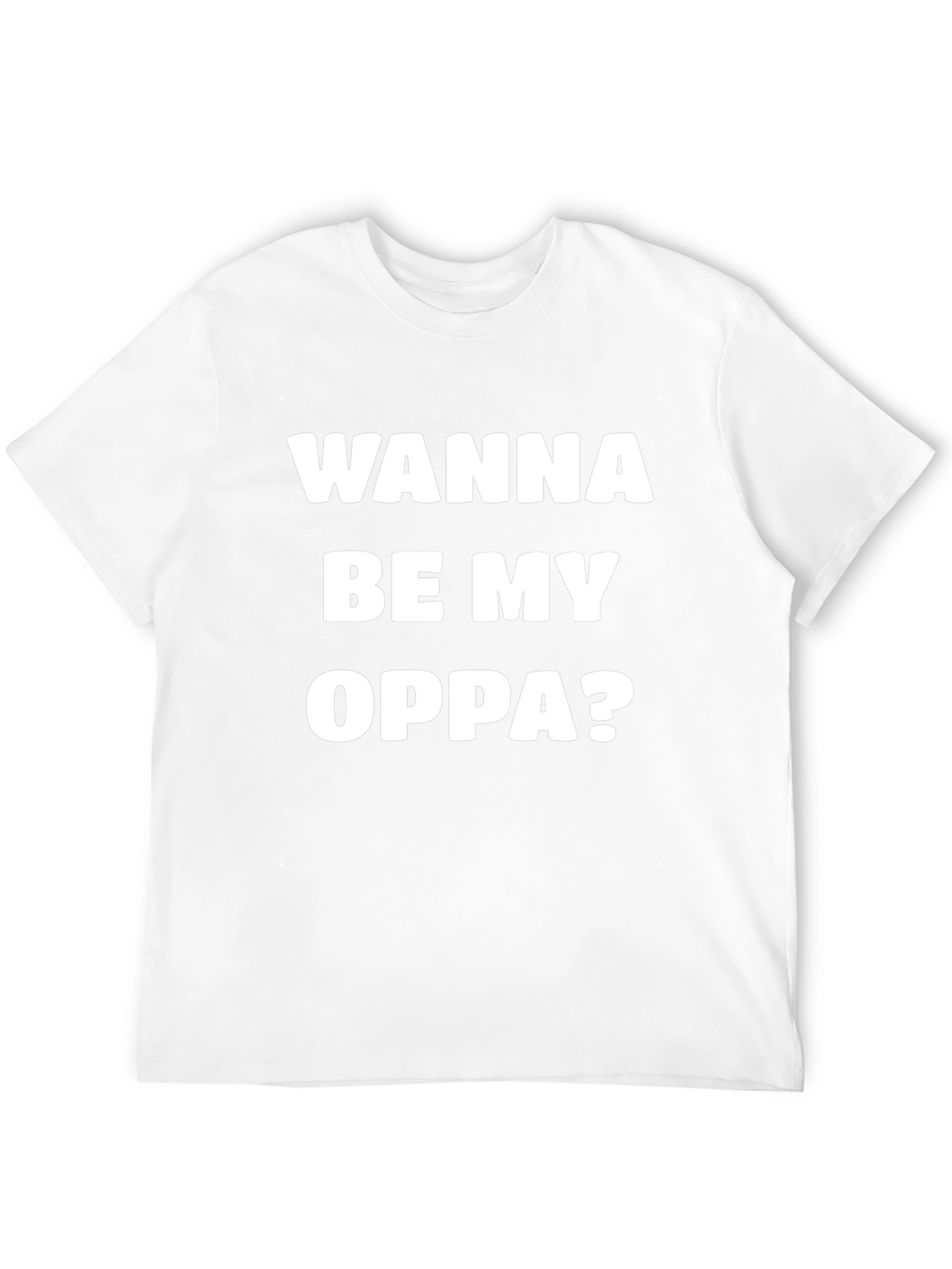 Wanna Be My Oppa? Graphic Tee - Black