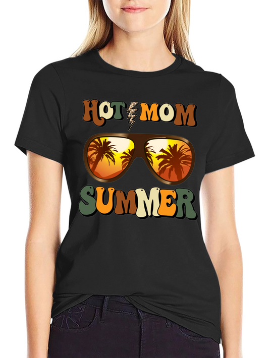 Hot Mom Summer T-Shirt - Tropical Vibes