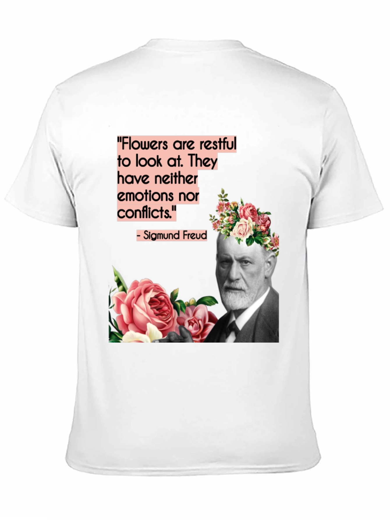 Sigmund Freud Flowers T-Shirt