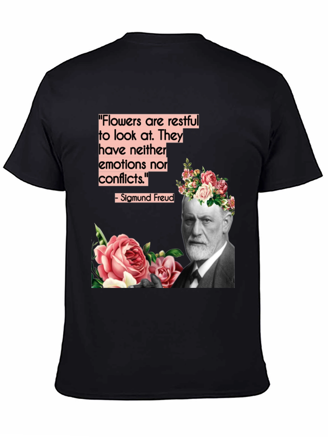 Sigmund Freud Flowers T-Shirt