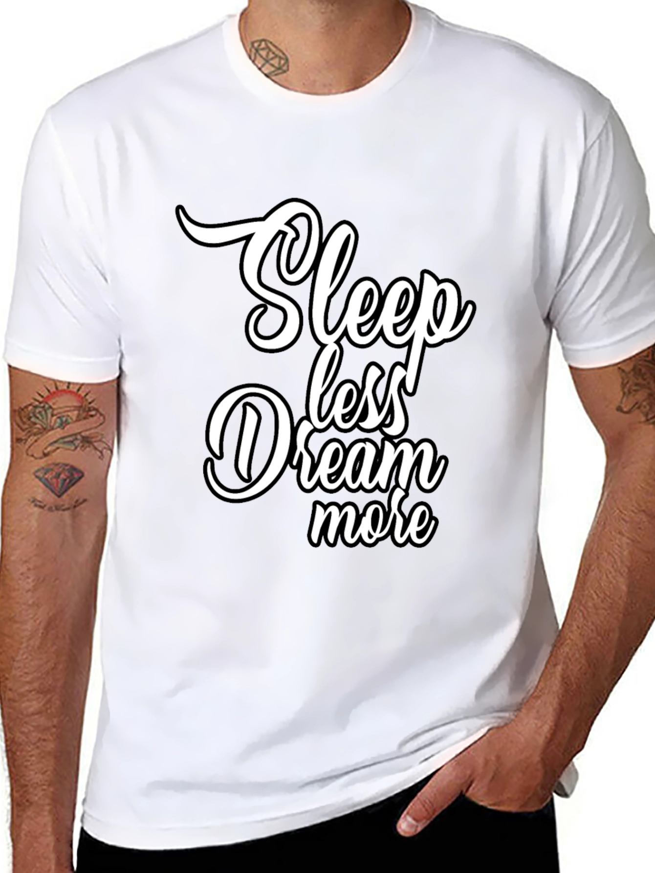 Sleepless Dream More Graphic Black T-Shirt