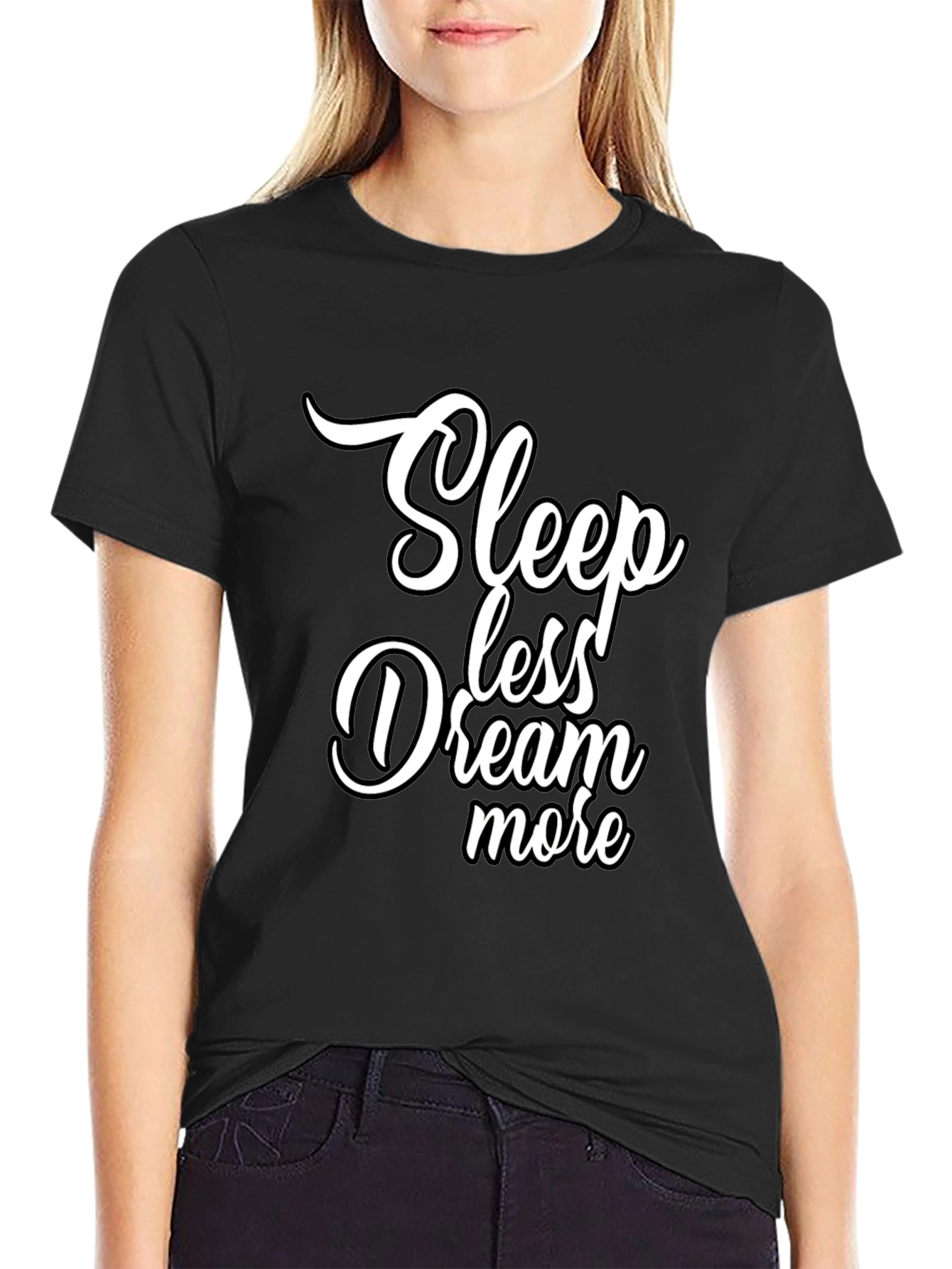 Sleepless Dream More Graphic Black T-Shirt