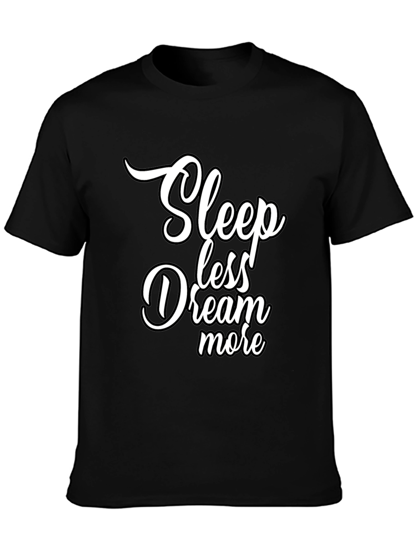 Sleepless Dream More Graphic Black T-Shirt