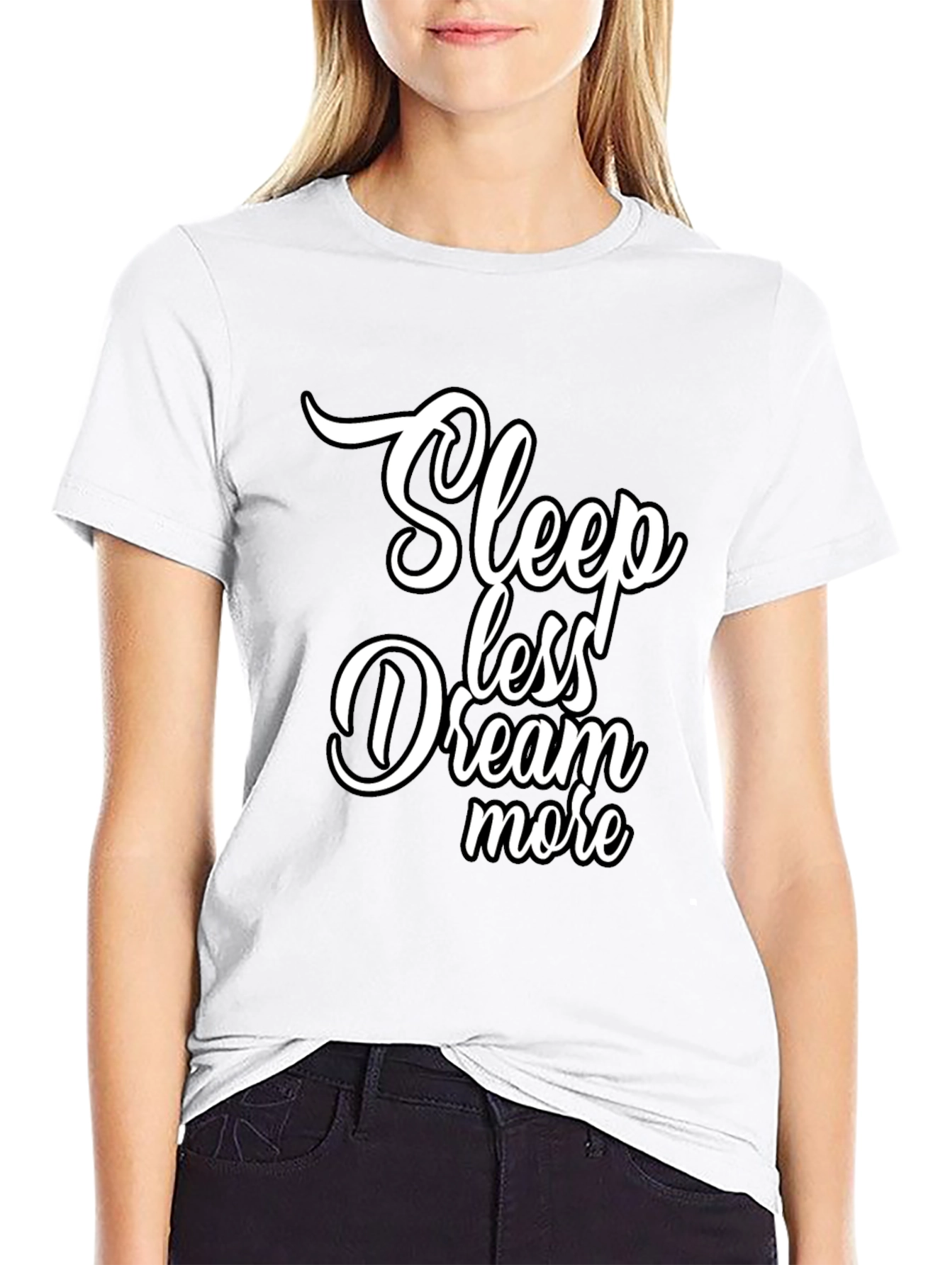 Sleepless Dream More Graphic Black T-Shirt