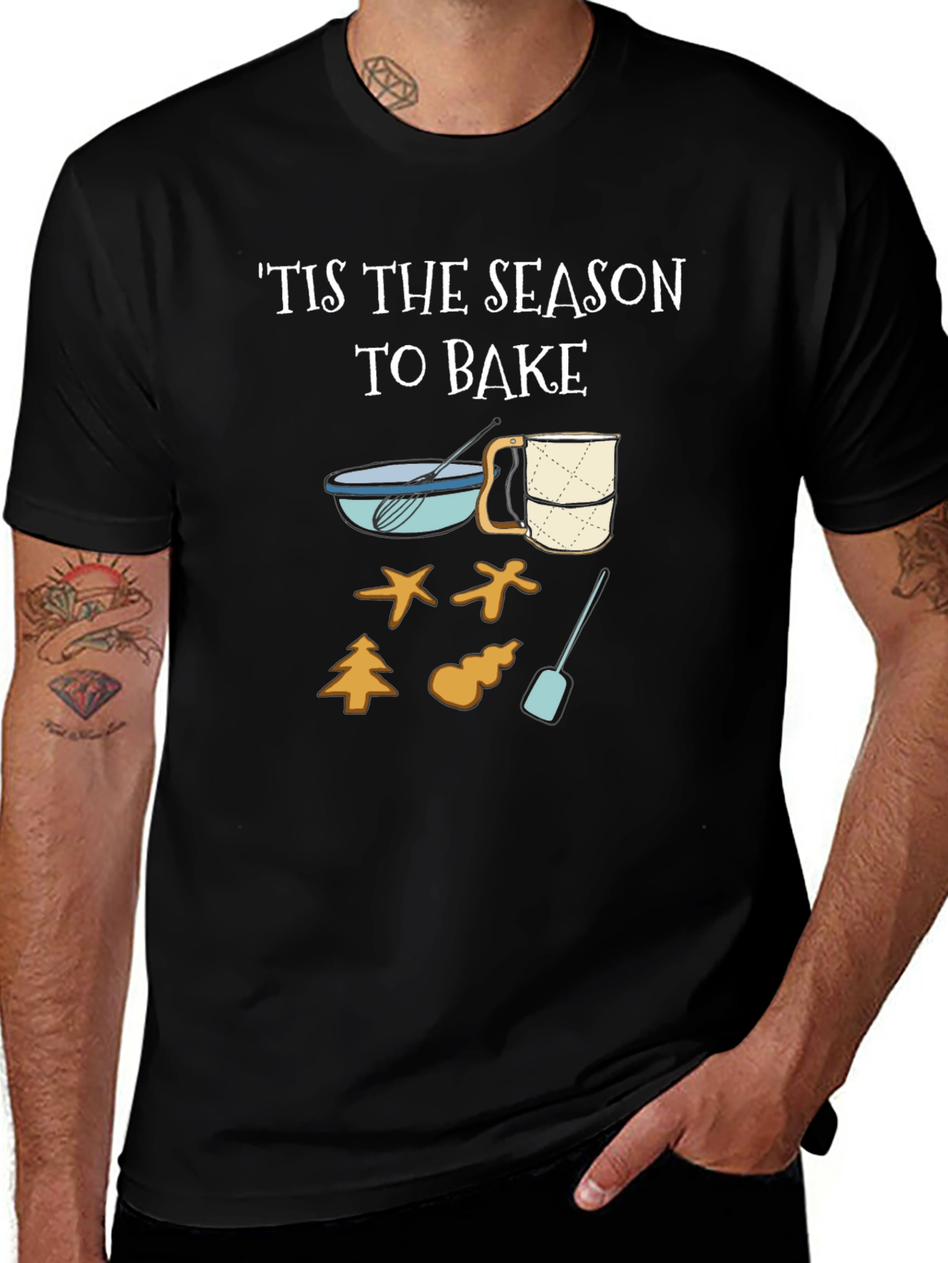 Tis The Season To Bake Crewneck T-Shirt