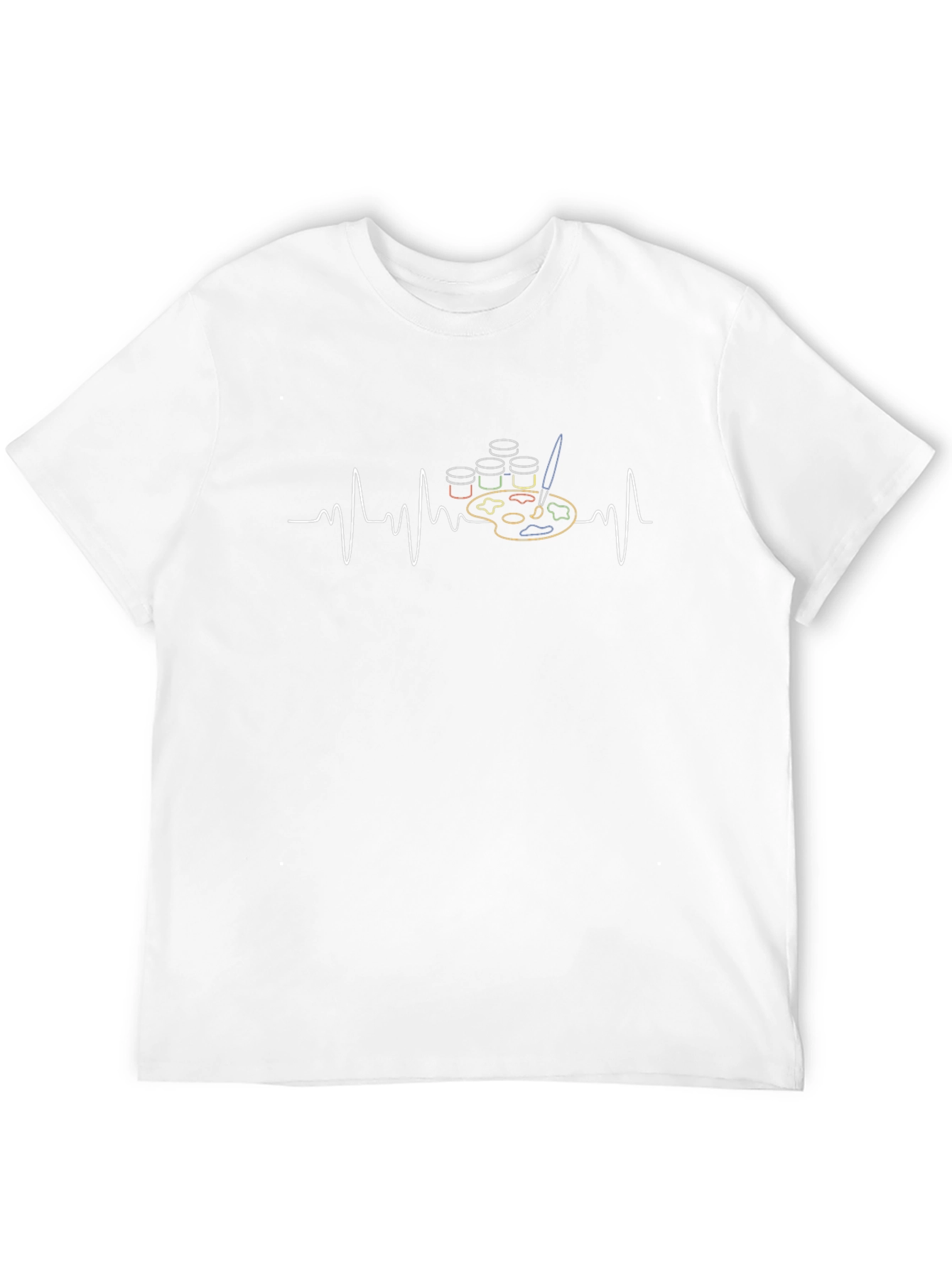 Artists Heartbeat Graphic Tee - Black