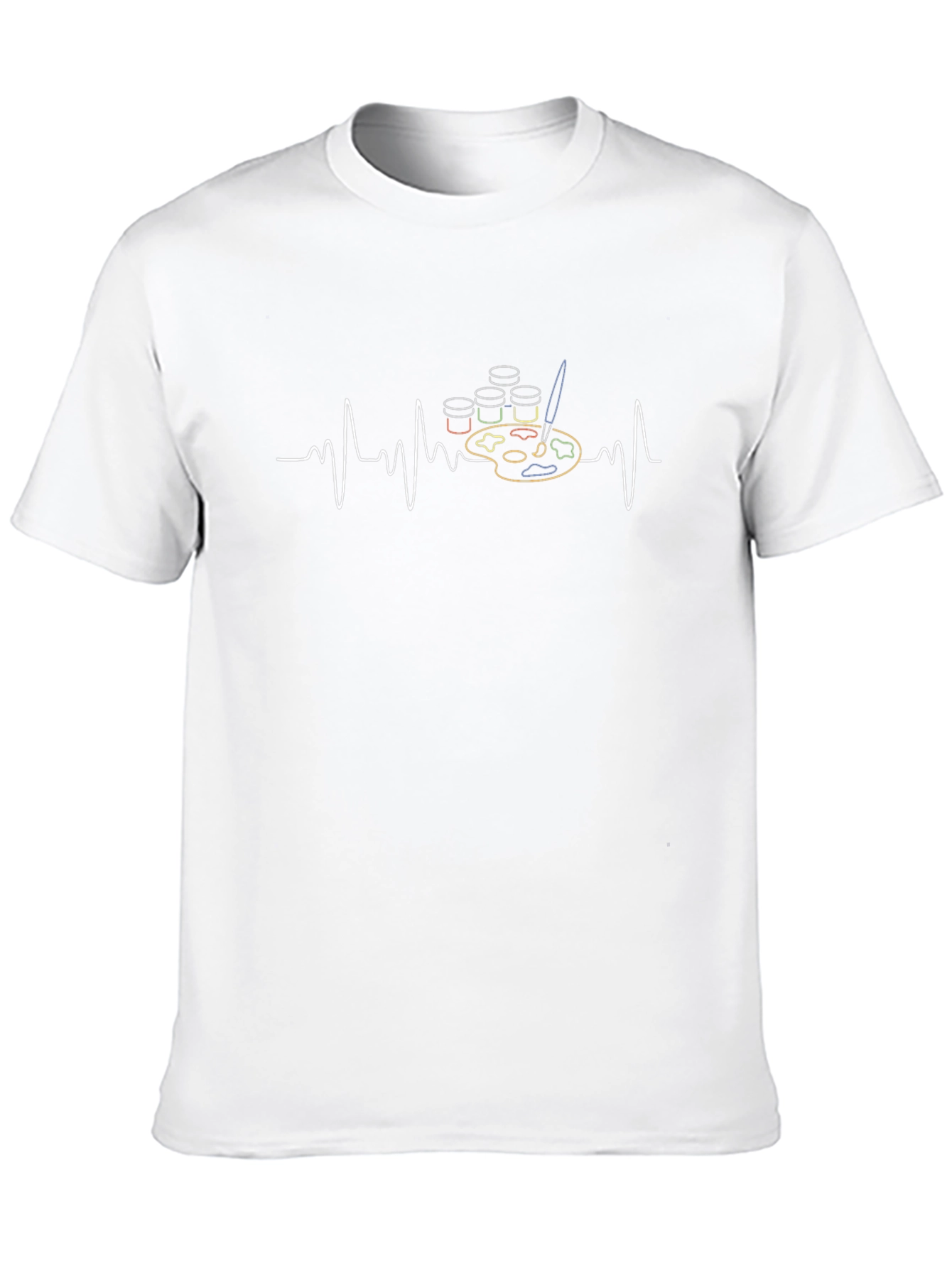 Artists Heartbeat Graphic Tee - Black