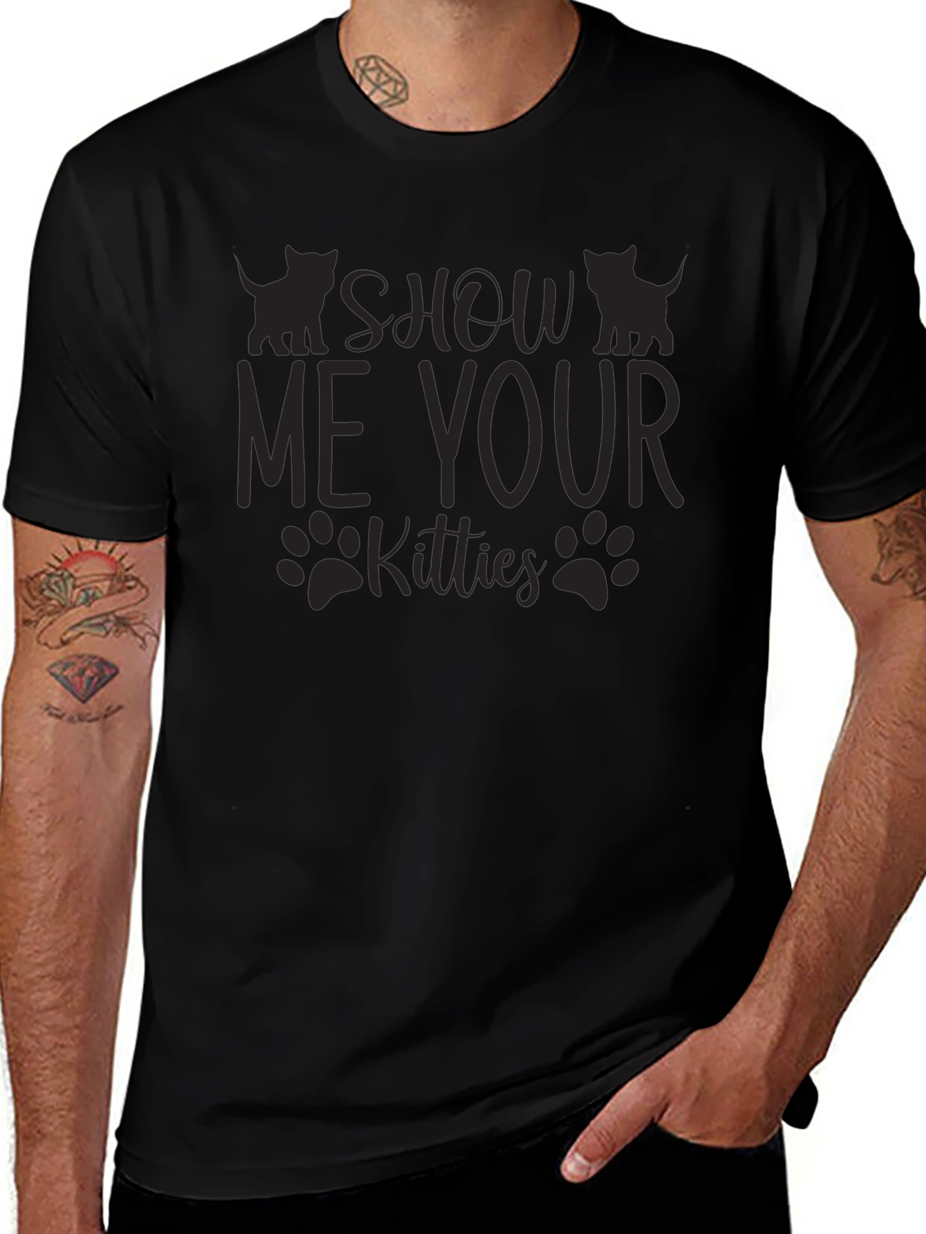Show Me Your Kitties Graphic T-Shirt