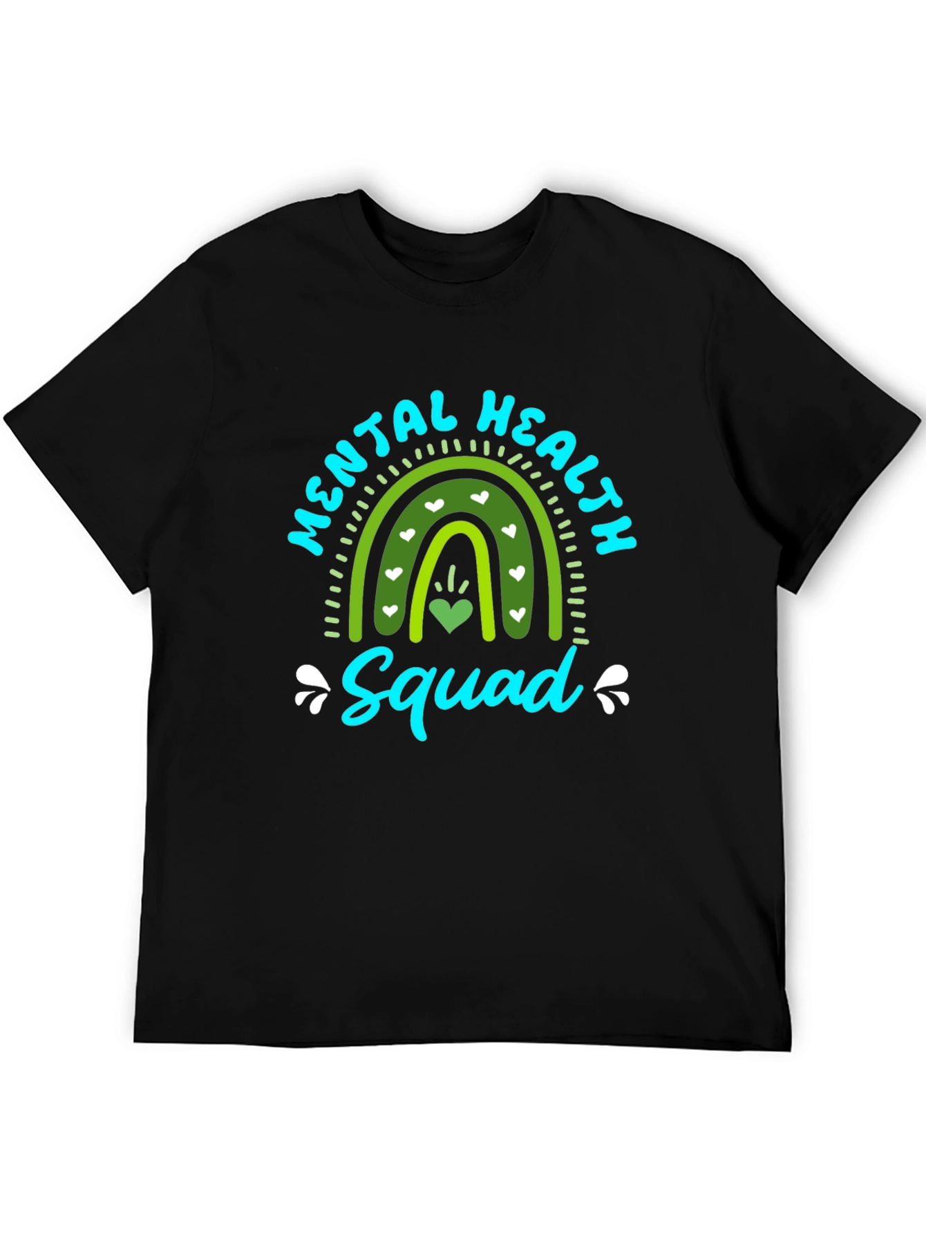 Mental Health Squad Rainbow Graphic T-Shirt