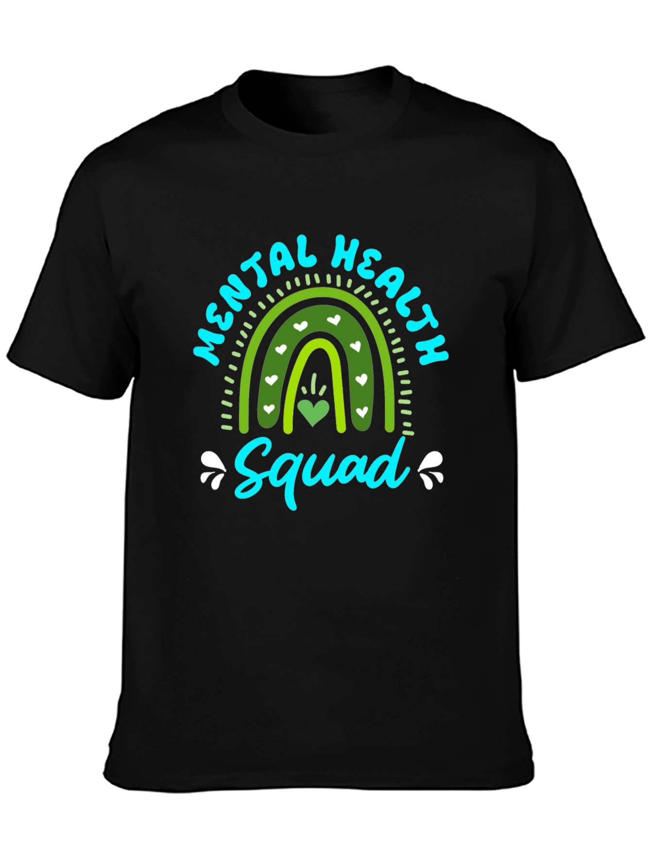Mental Health Squad Rainbow Graphic T-Shirt