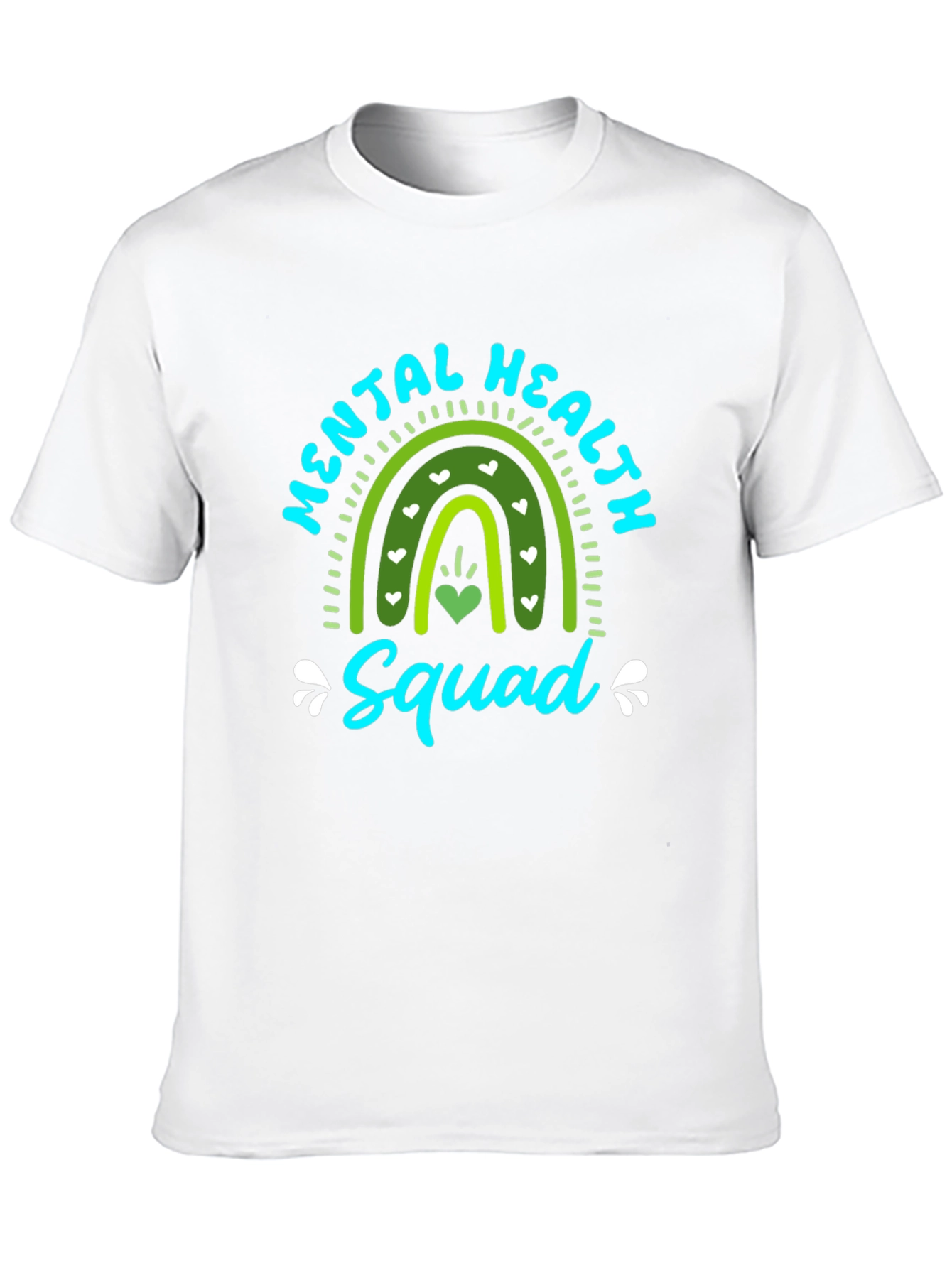 Mental Health Squad Rainbow Graphic T-Shirt