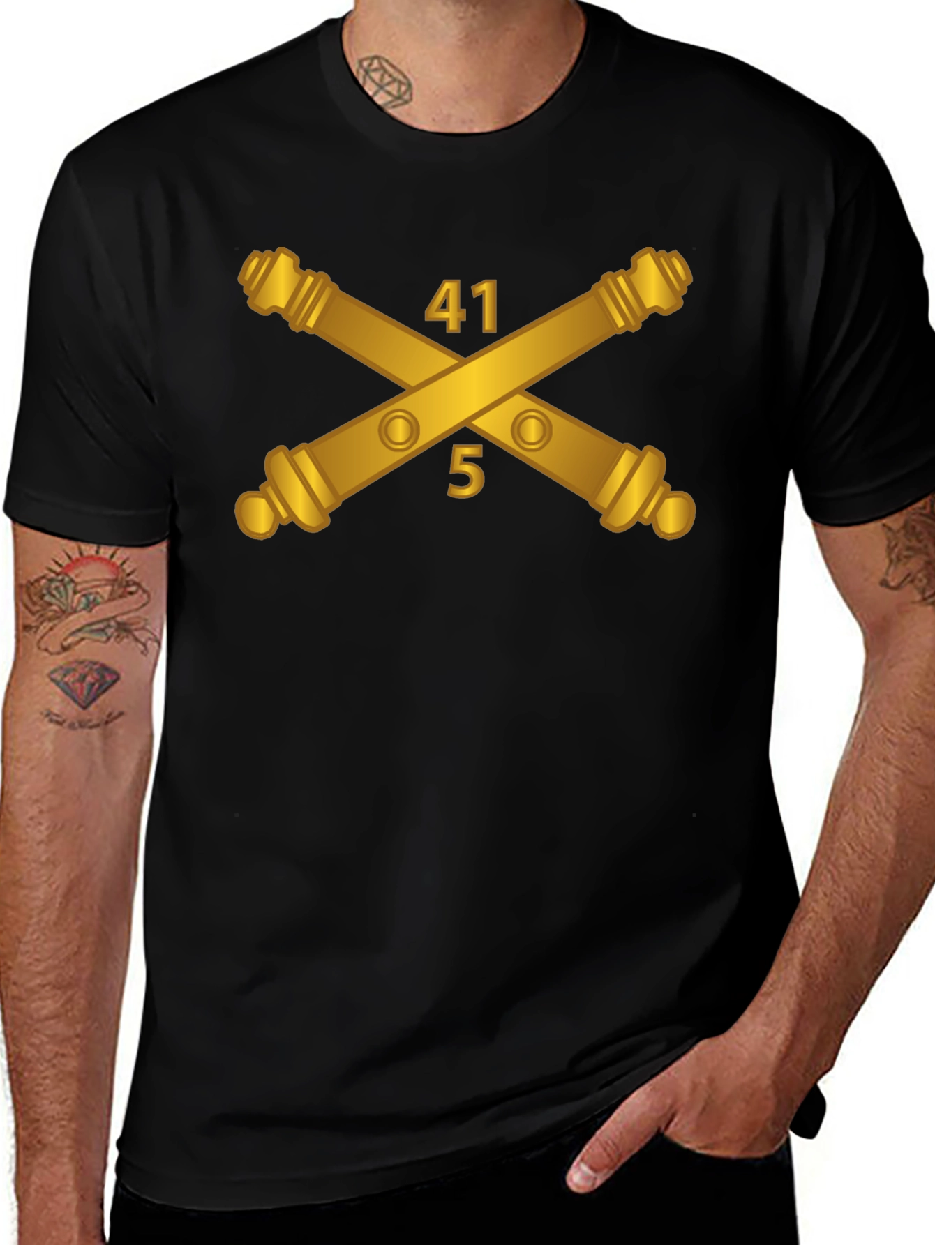 41st Field Artillery Regiment Crossed Cannons T-Shirt