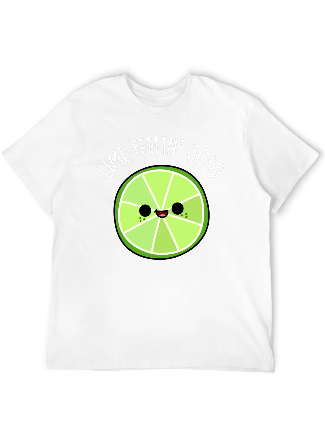 Lime Feelin Good Black Graphic T-Shirt