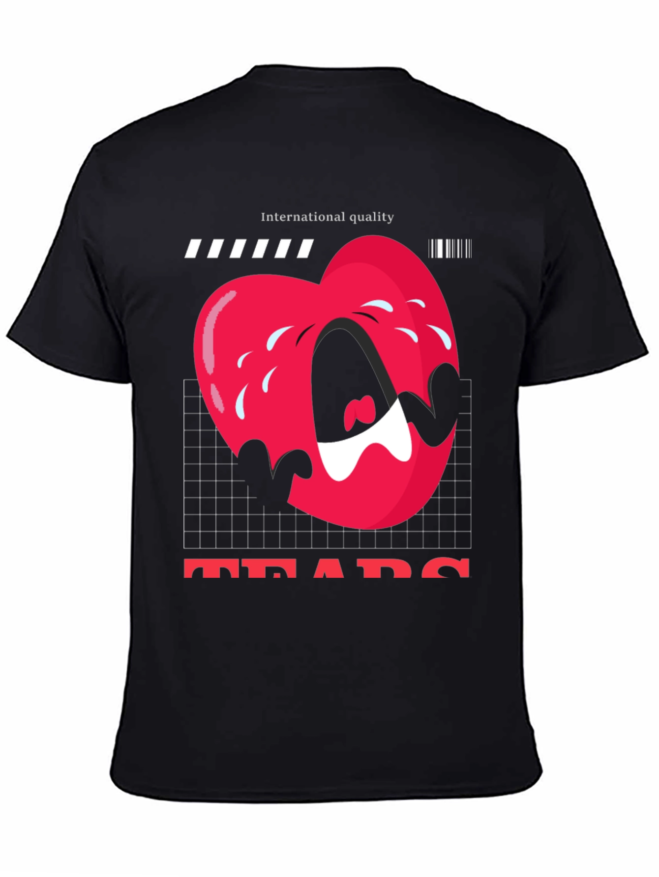 Tears Graphic Tee - International Quality Black T-Shirt