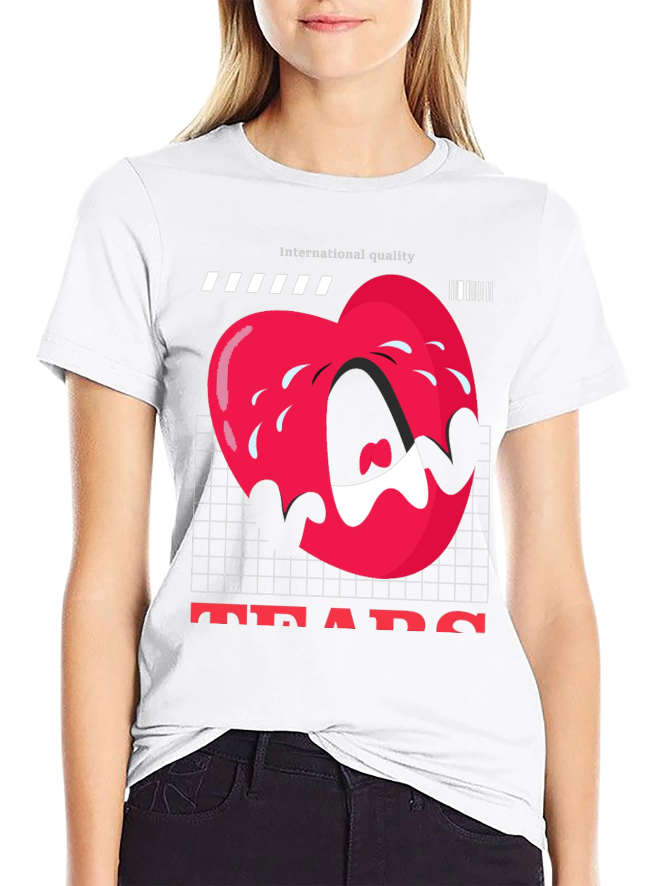 Tears Graphic Tee - International Quality Black T-Shirt