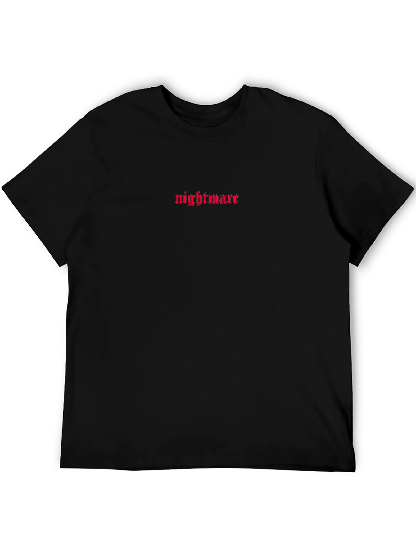 Nightmare Graphic Tee - Black Cotton T-Shirt