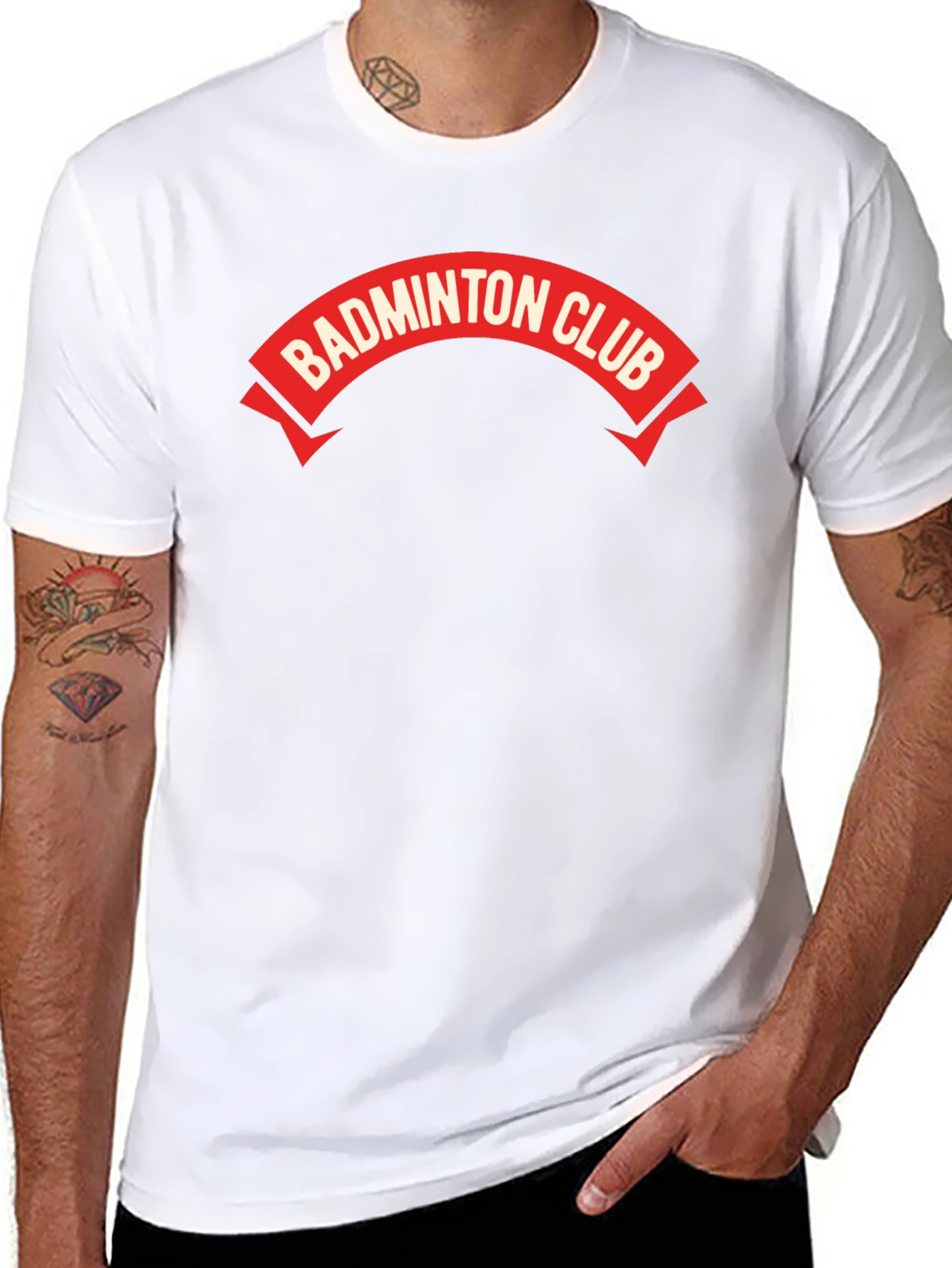 Badminton Club Graphic Tee - Sporty & Stylish