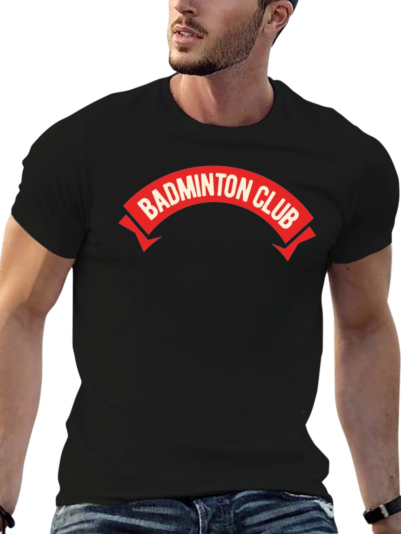 Badminton Club Graphic Tee - Sporty & Stylish