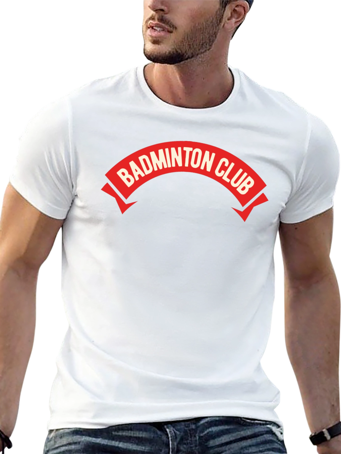 Badminton Club Graphic Tee - Sporty & Stylish