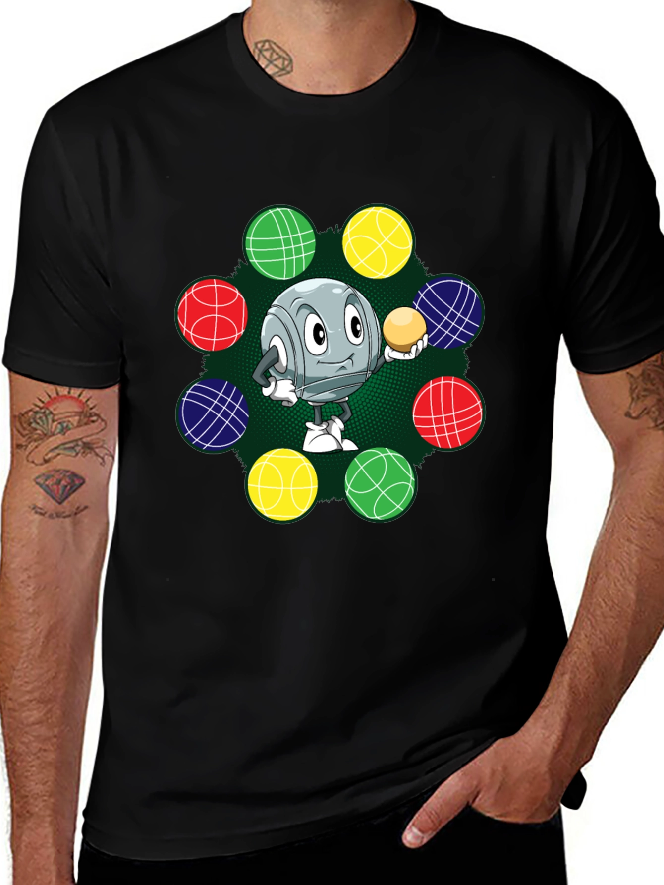 Cartoon Bocce Ball T-Shirt