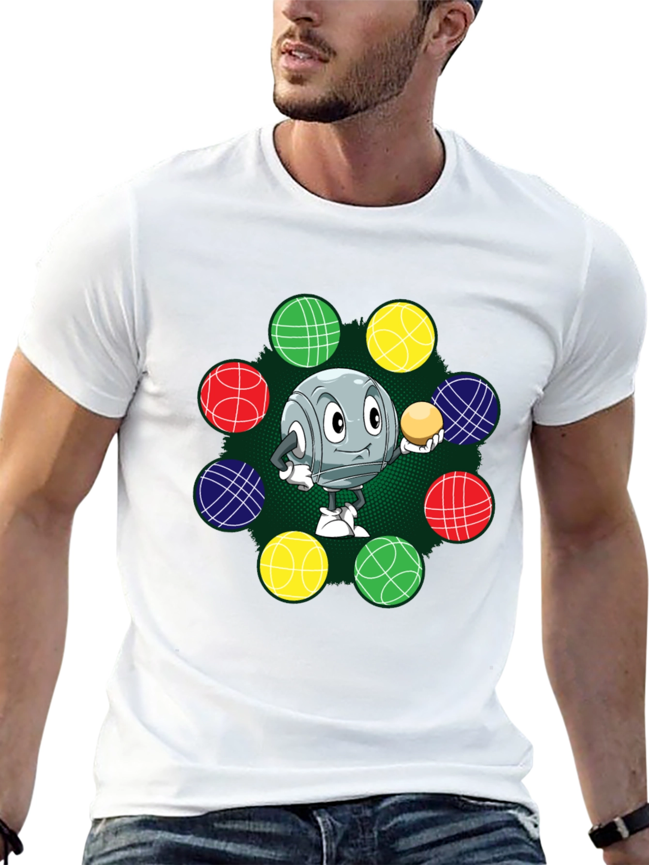 Cartoon Bocce Ball T-Shirt