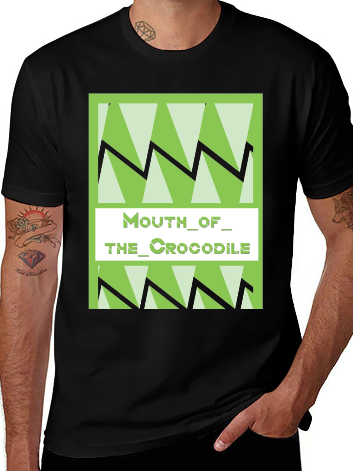 Mouth Of The Crocodile Graphic Print T-Shirt
