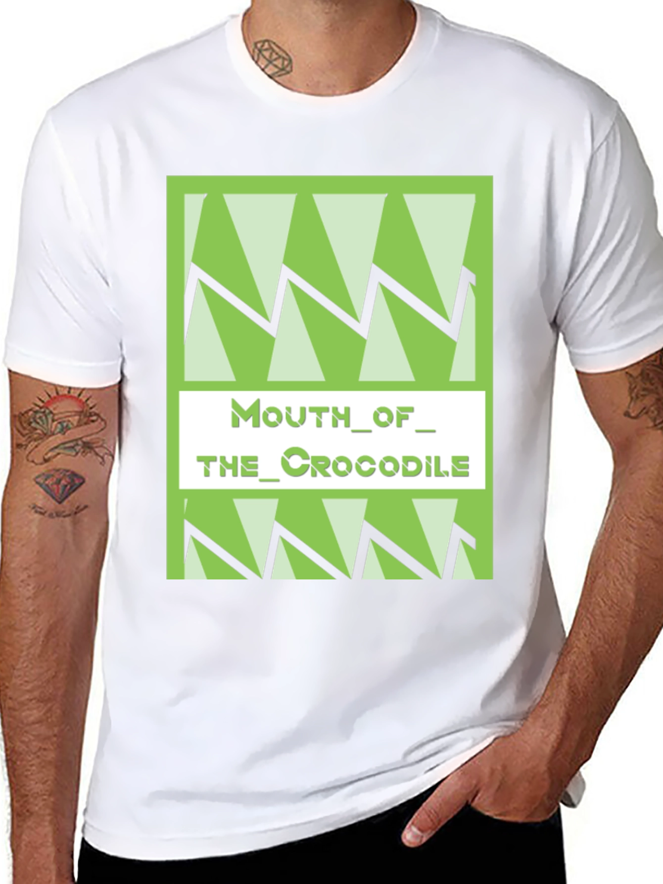 Mouth Of The Crocodile Graphic Print T-Shirt