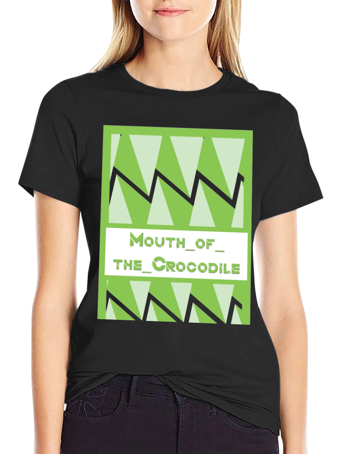 Mouth Of The Crocodile Graphic Print T-Shirt