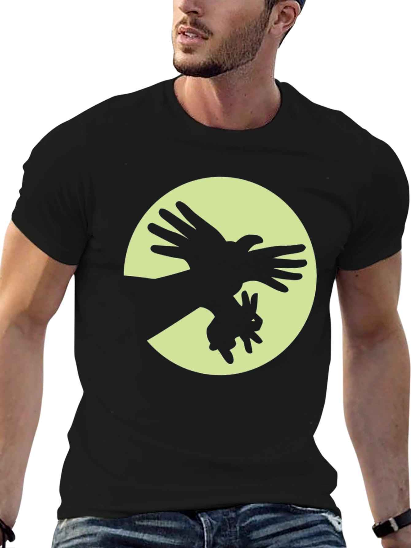 Shadow Puppet Tee - Bird & Bunny Design