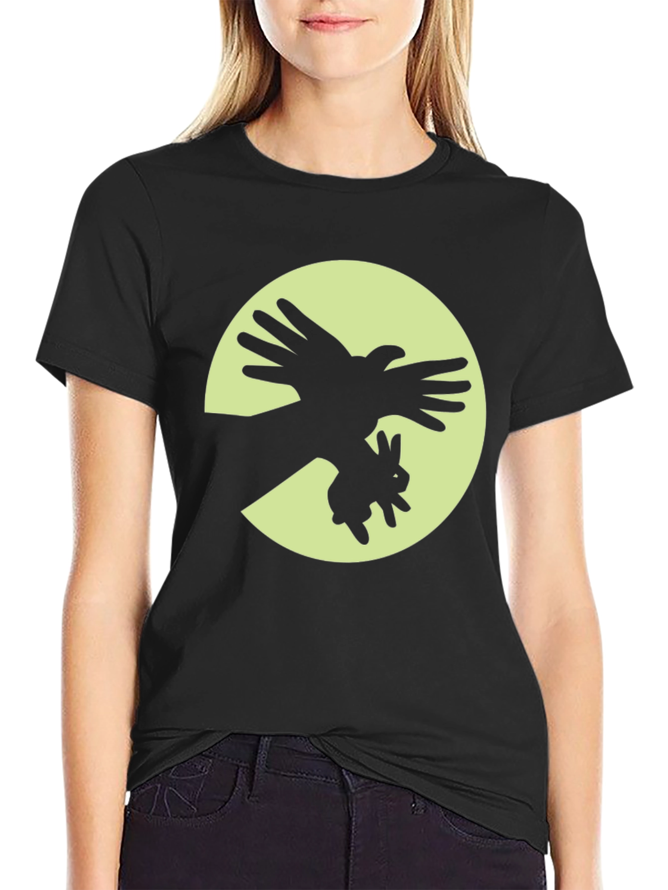 Shadow Puppet Tee - Bird & Bunny Design