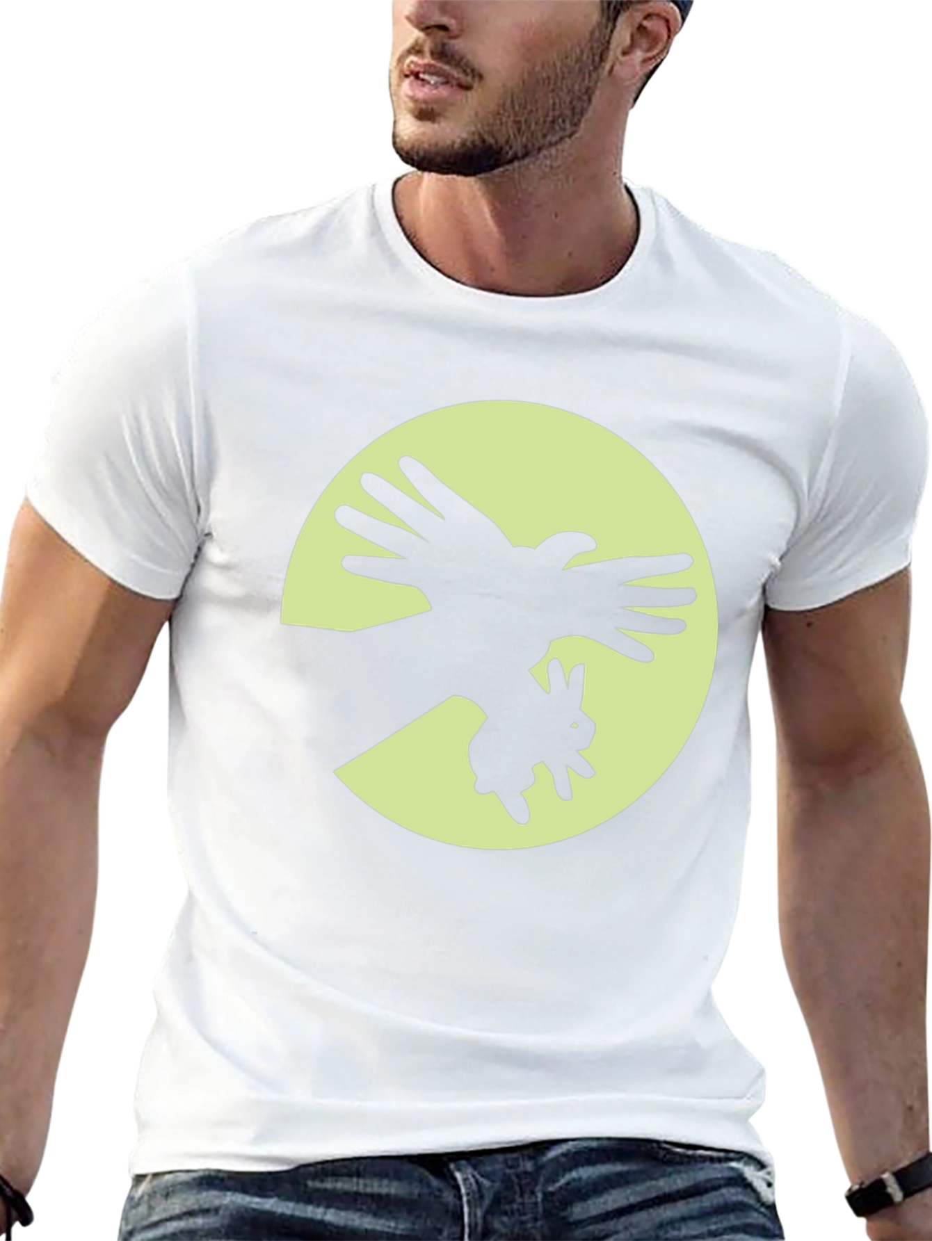 Shadow Puppet Tee - Bird & Bunny Design
