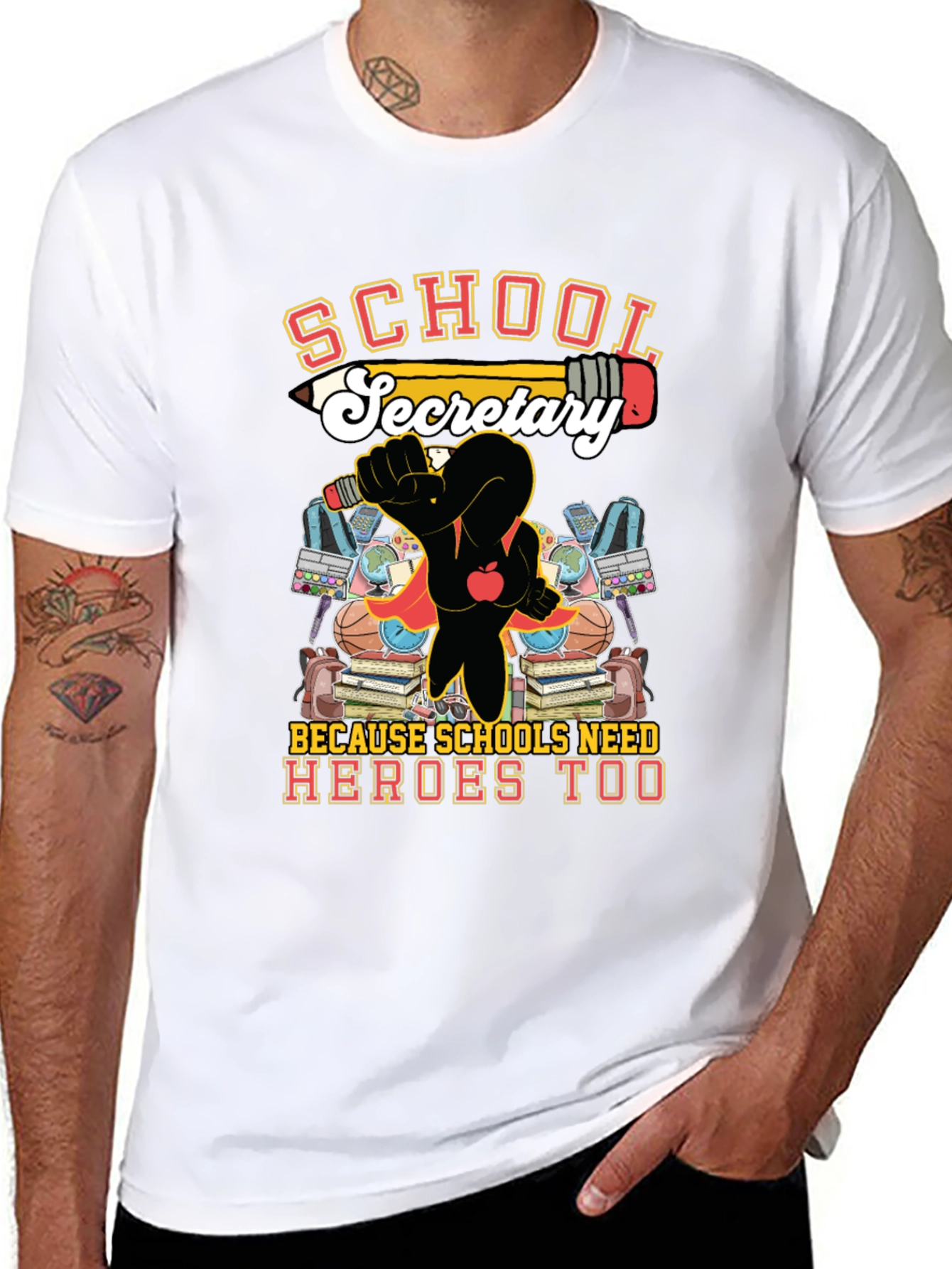School Secretary Hero T-Shirt