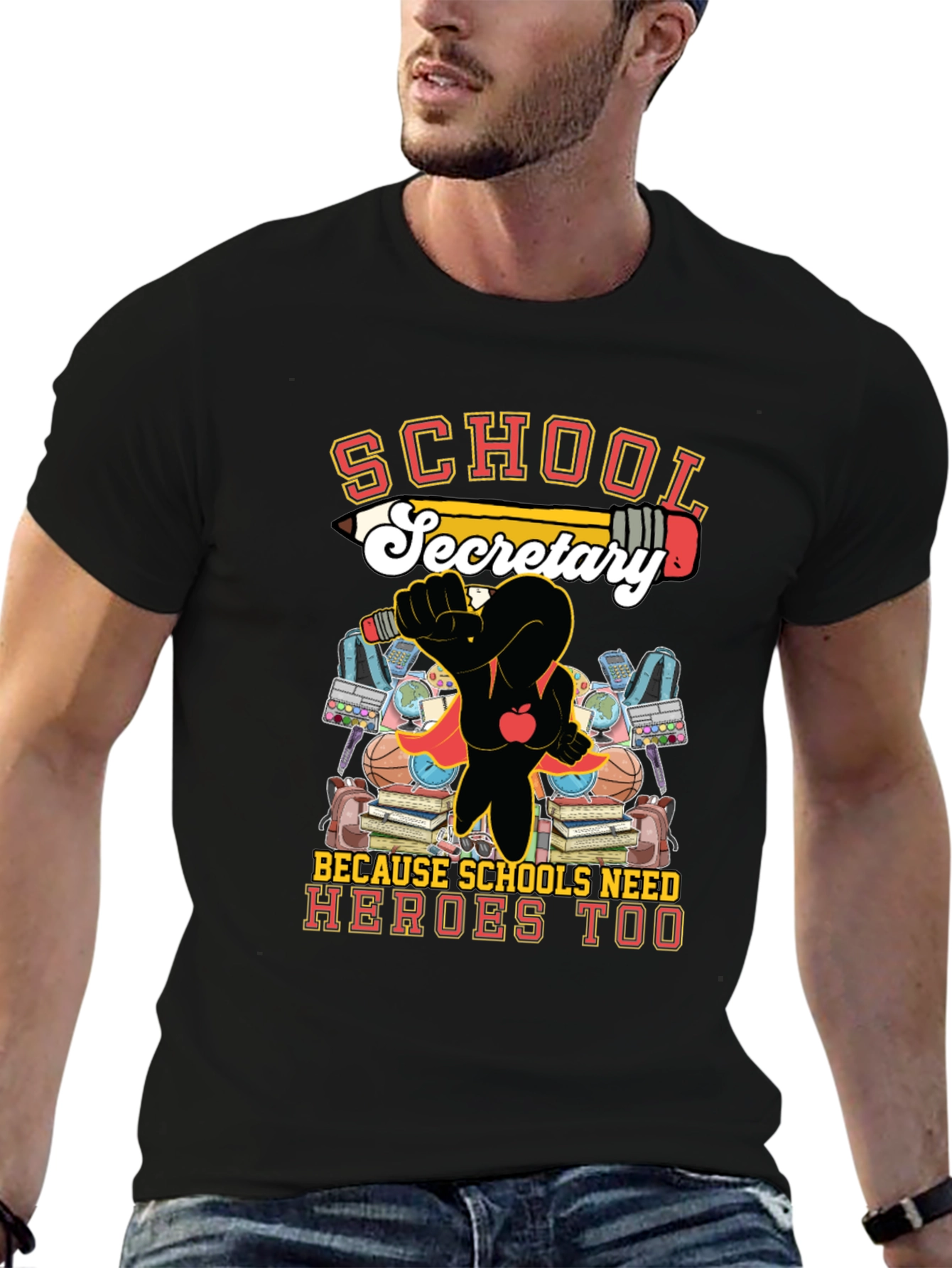 School Secretary Hero T-Shirt